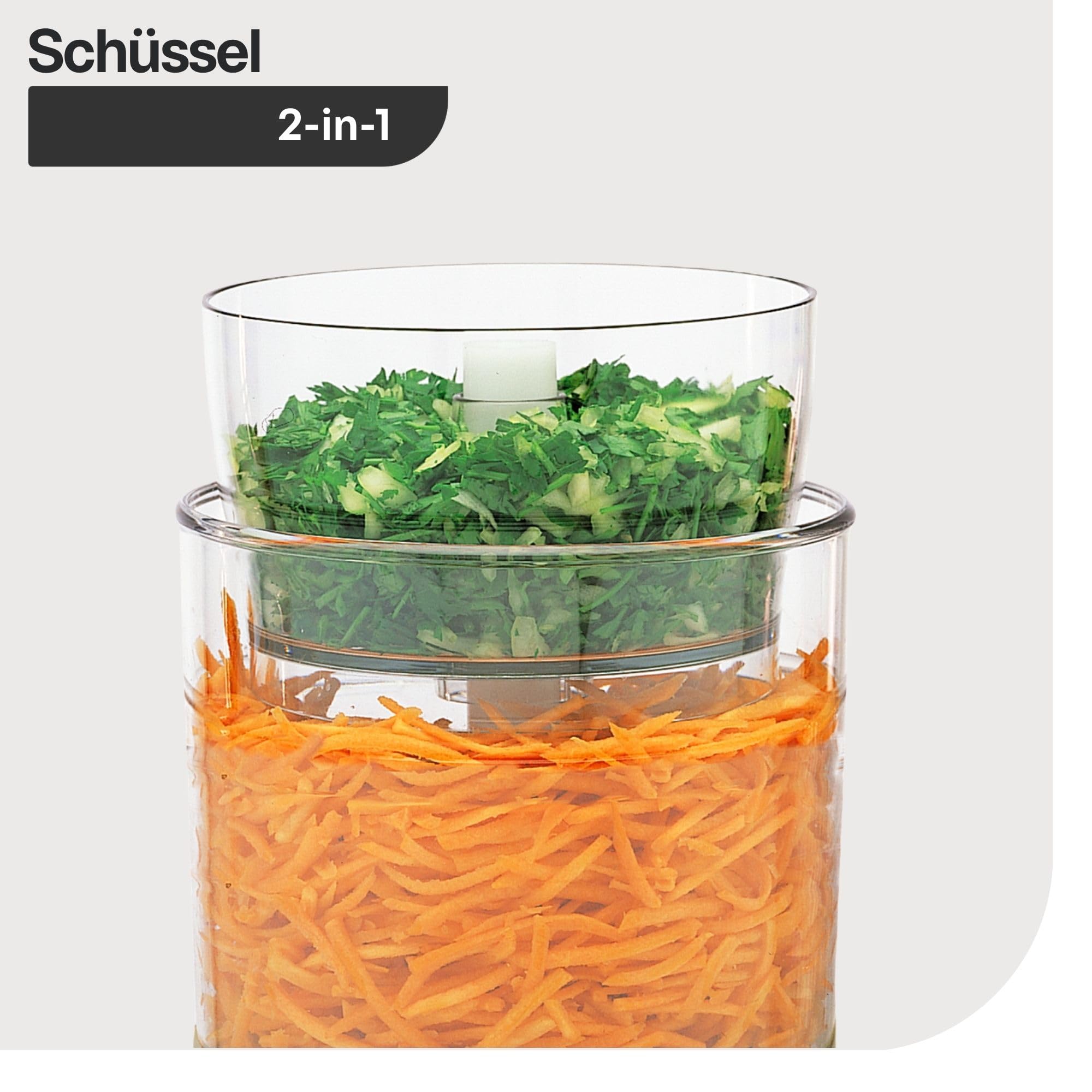 magimix Küchenmaschine – Kompakte 400W Multifunktions-Küchenmaschine mit 2 Schüsseln (1,7L & 0,5L), Edelstahlmesser, Reibe- & Schneidescheiben, Mixerfunktion, Rot