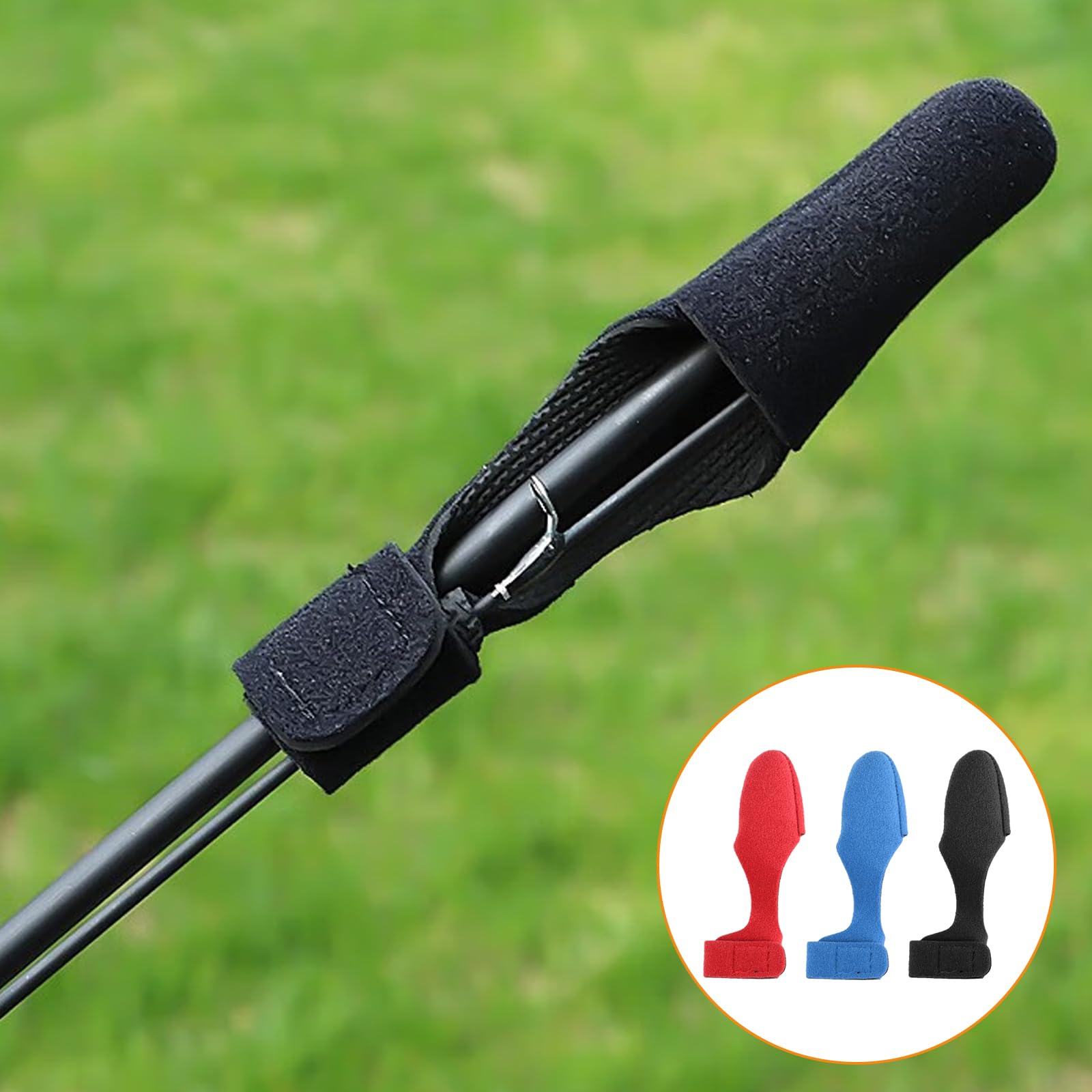 CuiCanfla Lot De 15 Bandes Velcro élastiques Pour Canne à Pêche - 3 Couleurs - Sangles De Canne à Pêche - Pour Nouer Des Faisceaux De