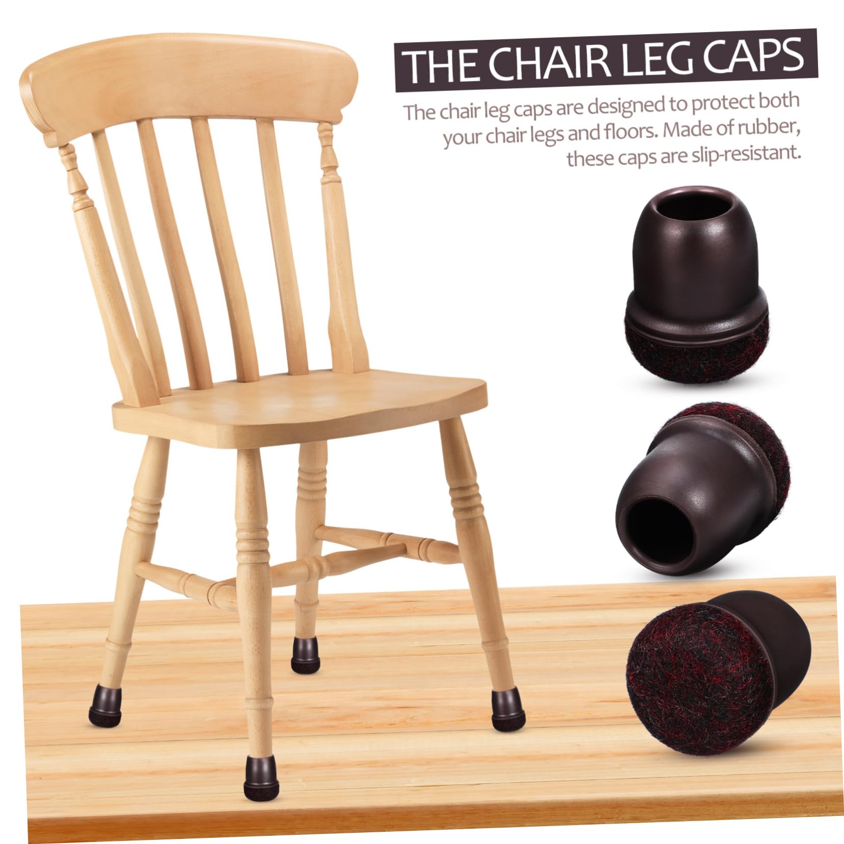 SHINEOFI 64pièces Couvre Chaise Patins De pour Mobilier Bruit Et Antidérapants Compatible