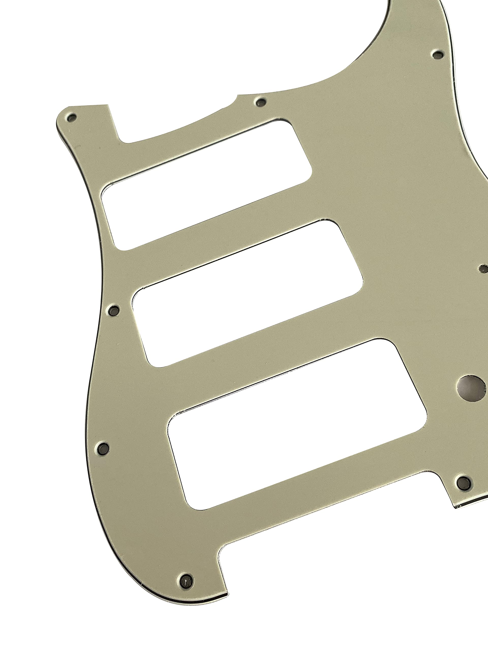 Parapickguard Per Fender Stratocaster Con Configurazione P90 2 Pickup - 3 Strati Nero