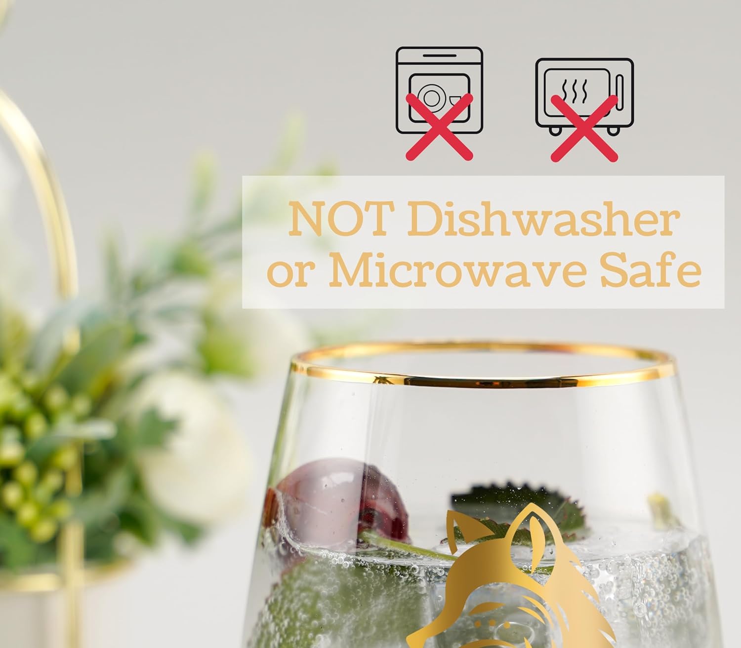 Onebttl Fox Gifts for Lovers on National Fox Day, Birthday and Christmas - 17 Oz Stemless Wine Glass - Image 6