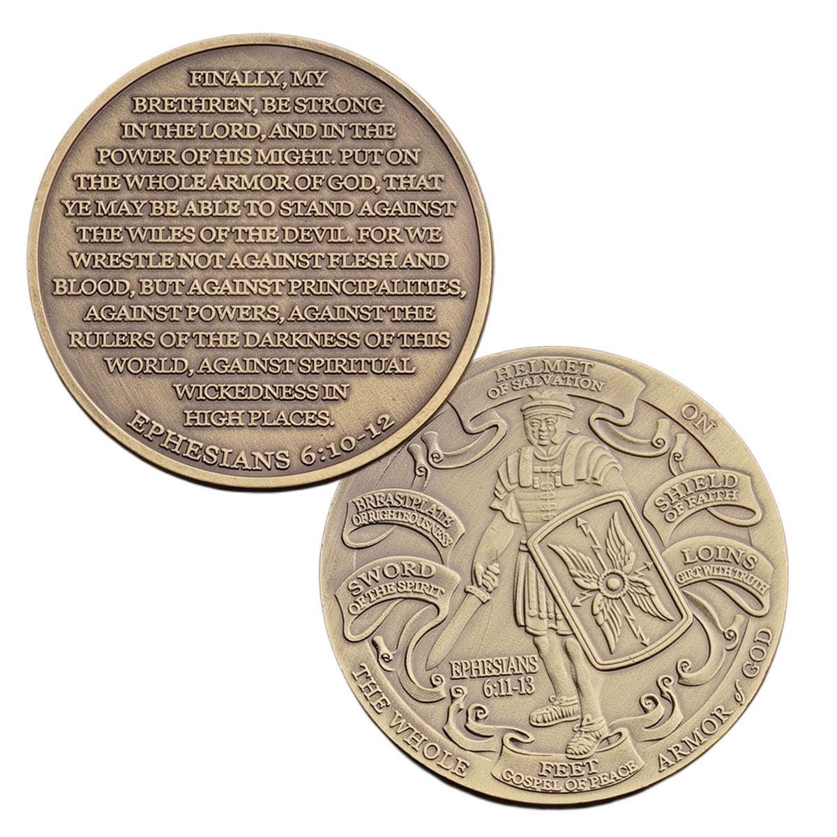 Amazon.com: Put On The Full Armor of God Challenge Coin