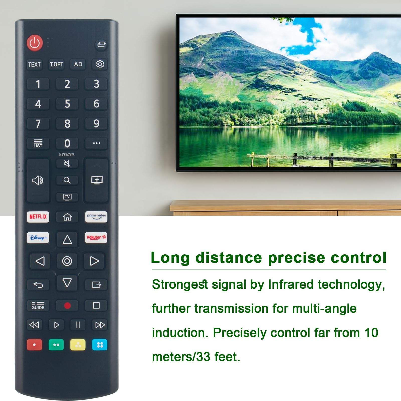 VINABTY RC4592 Telecomando Di Ricambio Per TV MEDION - Sostituto Per RC1828, Nessuna Programmazione Richiesta - 5
