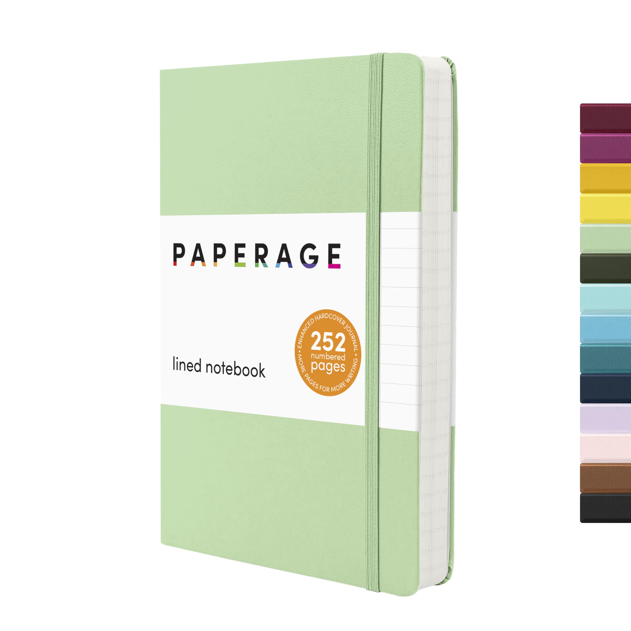 PAPERAGE Lined Journal Notebook 252 Pages (5.6 in x 8 in) | Premium Acid-Free Paper for Work & School - main product image