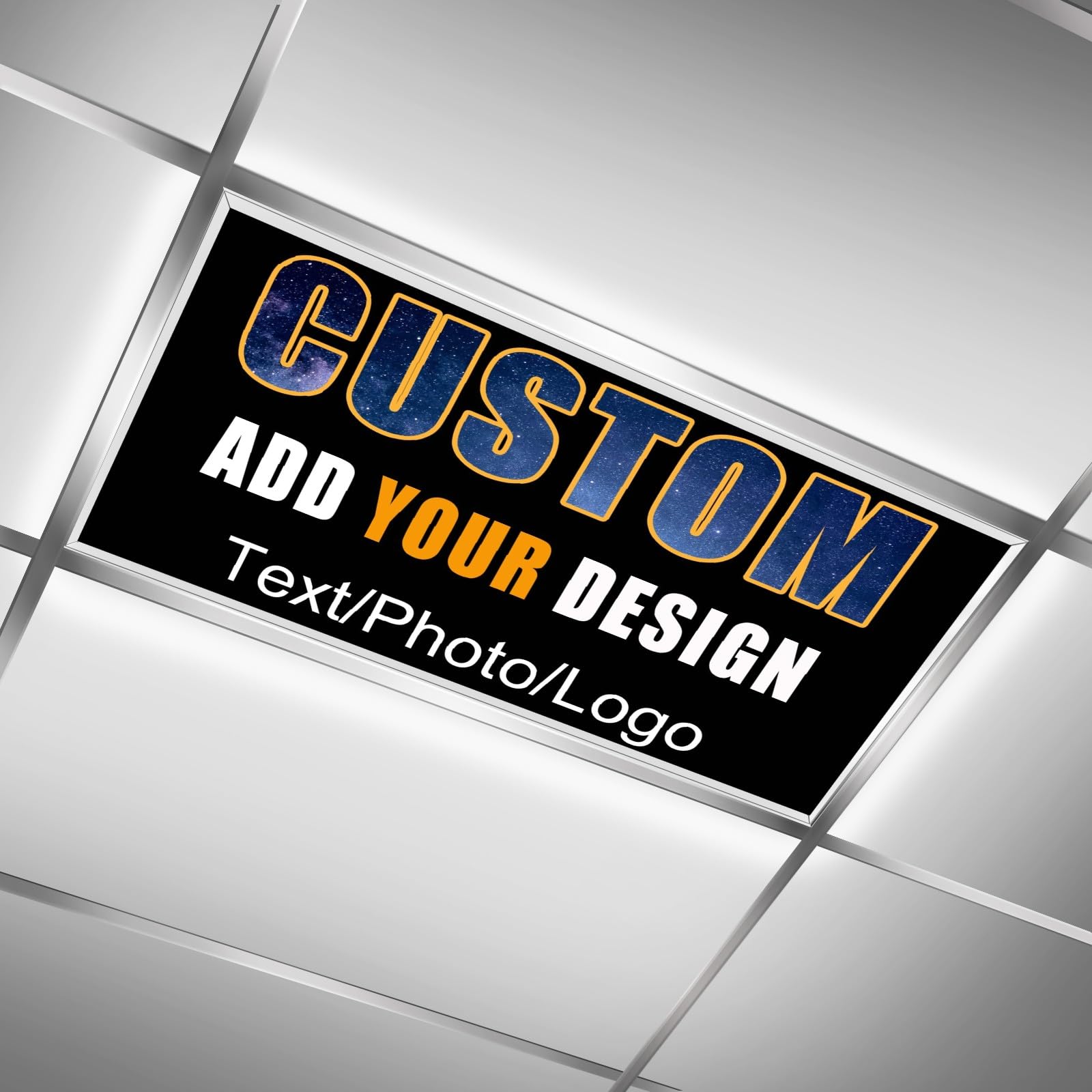 Custom Fluorescent Light Cover, Personalized Lamp Filter Gift Easy Use Light Shade Panel Ceiling Light Cover for Classroom Office Home Hospital Kitchen - Improves Focus & Reducing Harsh Glare Flicker