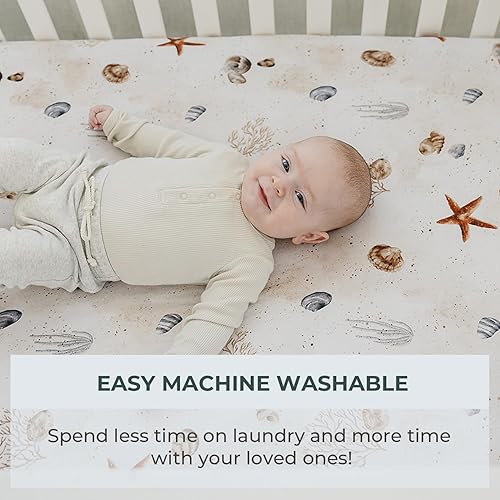 Vista 16 de Pobibaby - Paquete de 2 sábanas bajeras de cuna para bebé niño de alta calidad para colchón estándar de cuna - Tejido de jersey ultrasuave, segura