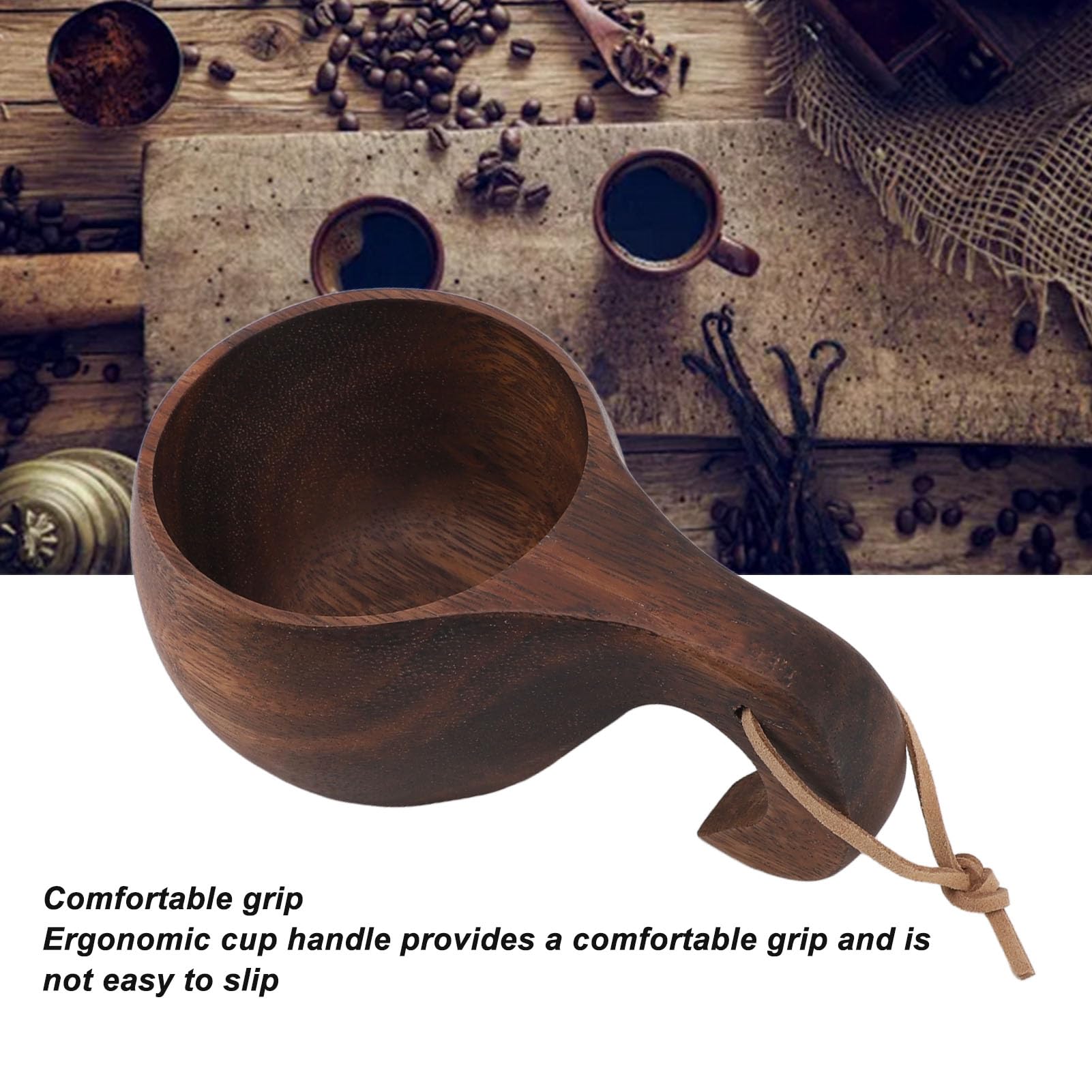 Naturoom Holzbecher Aus Massivholz – Japanische Teetasse, 240 Ml, Für Heiße/kalte Getränke