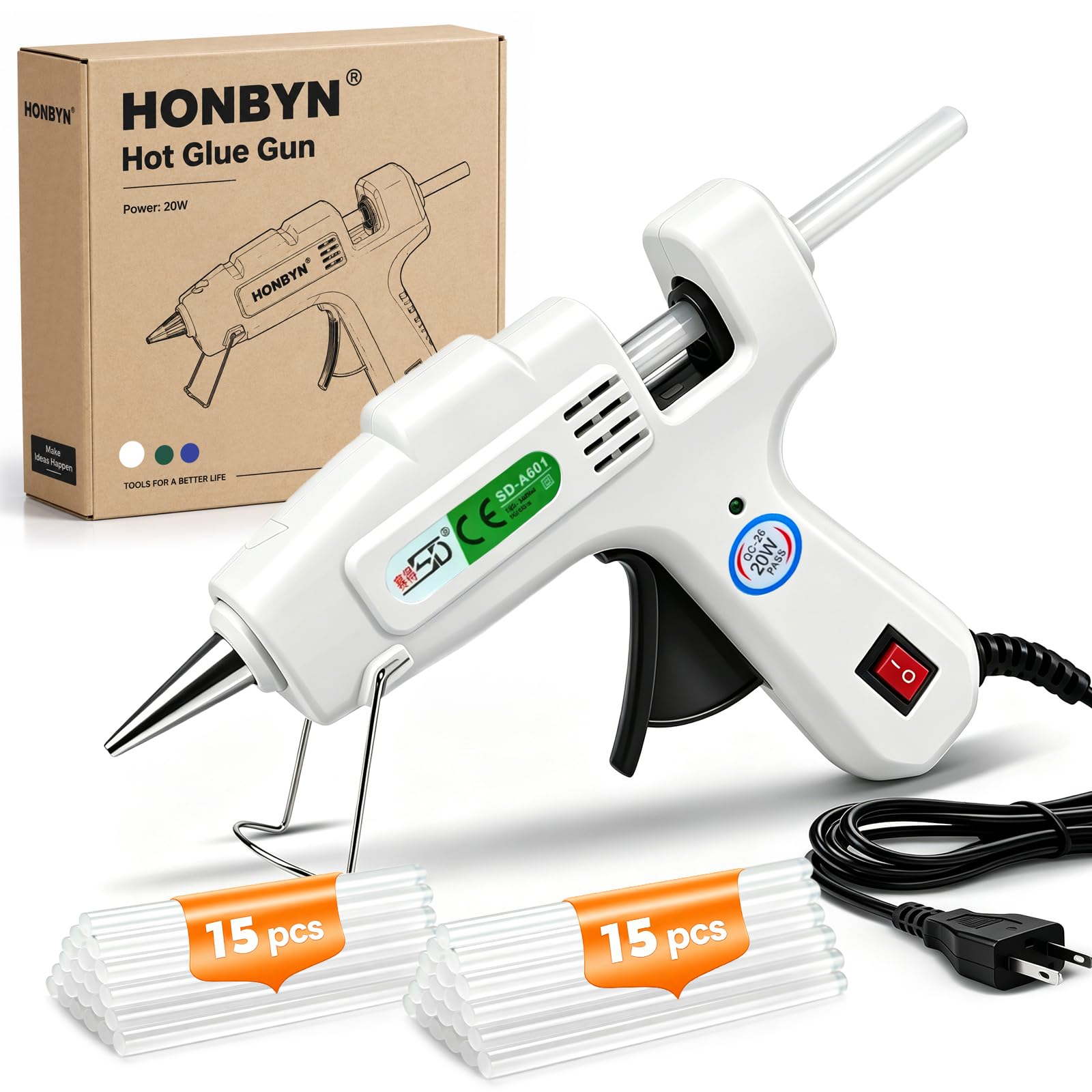Hot Glue Gun Set - 20W Fast Heating -1