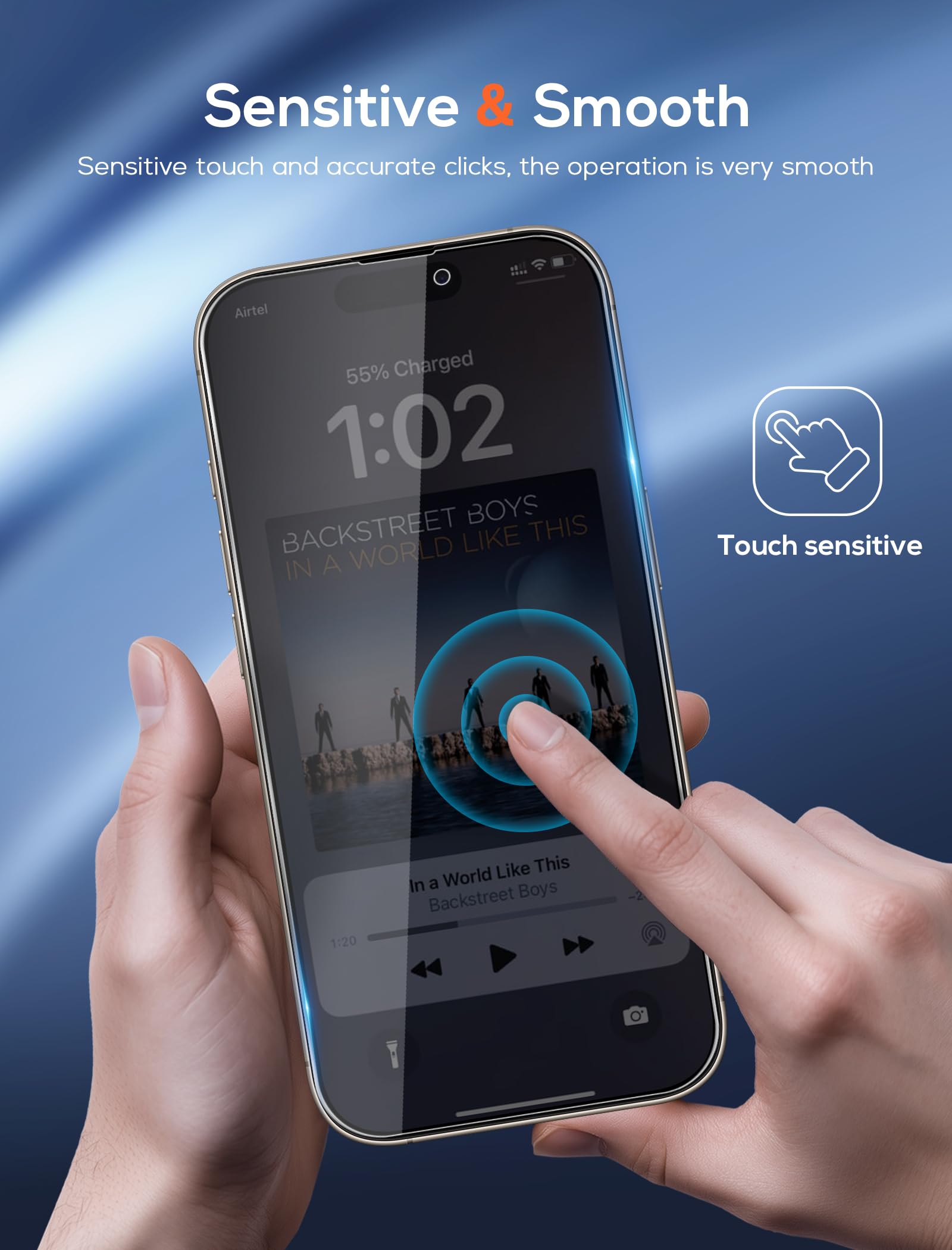 3-pak ochraniaczy ekranu prywatności do iPhone'a 15 Pro z 3 osłonami obiektywu aparatu z ramką instalacyjną, folia ze szkła hartowanego Anti Spy, twardość 9H, odporna na zarysowania, bez