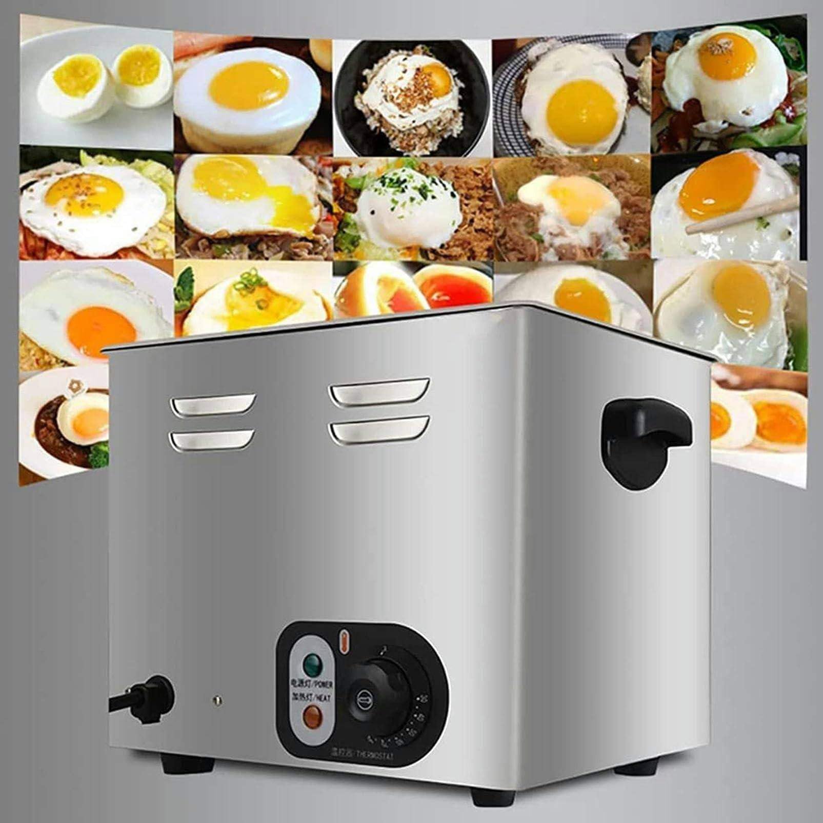 Hervidor De Huevos Comercial De Gran Capacidad (60 Huevos), 2600 W, Cocedor Eléctrico De Huevos, Máquina para Huevos Pasados ​​por Agua Y Semicocidos, Control De Temperatura De 30 a 110 °c