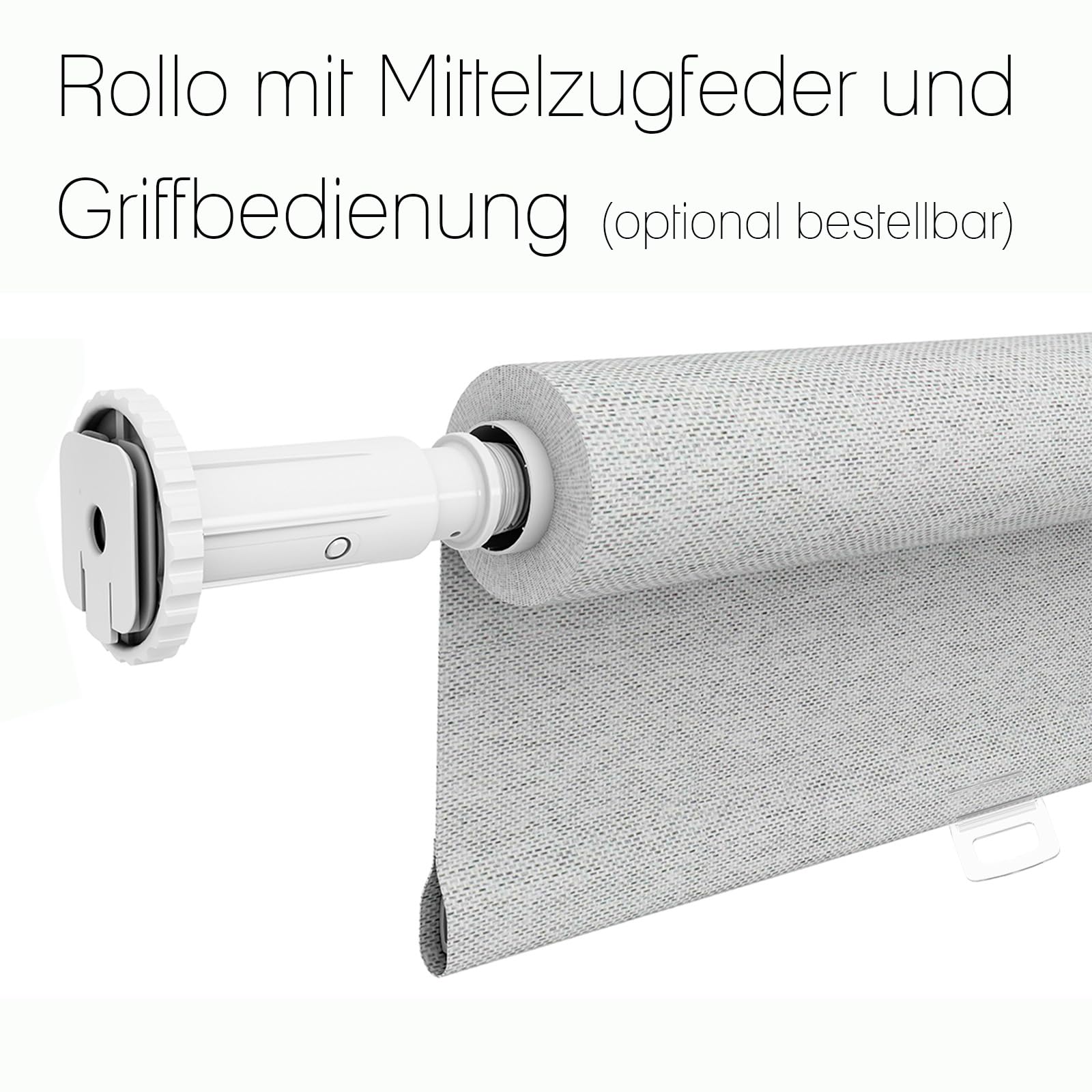 Sonnenschutz Rollo, transparent, Breiten: 40-240, Höhe bis 275 cm, Hier 80 x 190 cm (BxH), anthrazit, Blendschutz, Kettenzug, Springrollo, Motor