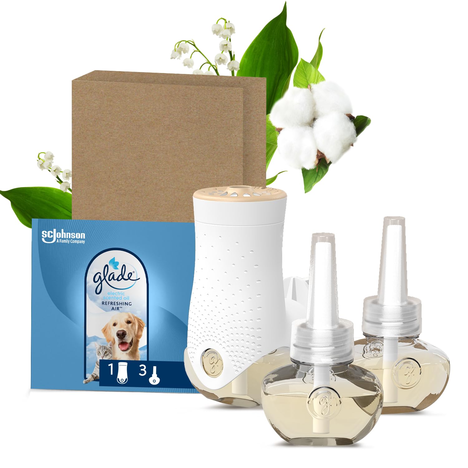Glade electric scented oil Duftstecker Starter-Set, Halter & Nachfüller