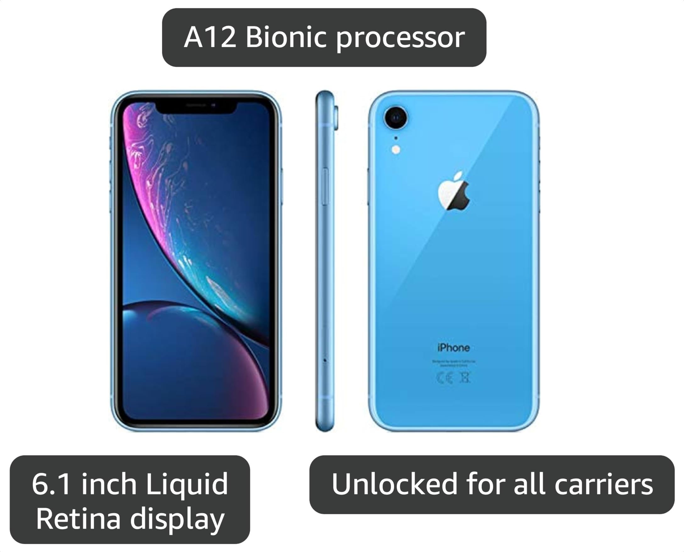 iPhoneXR 256G ブルー Amazon.com: Apple iPhone XR, 256GB, Blue - For Verizon (Renewed