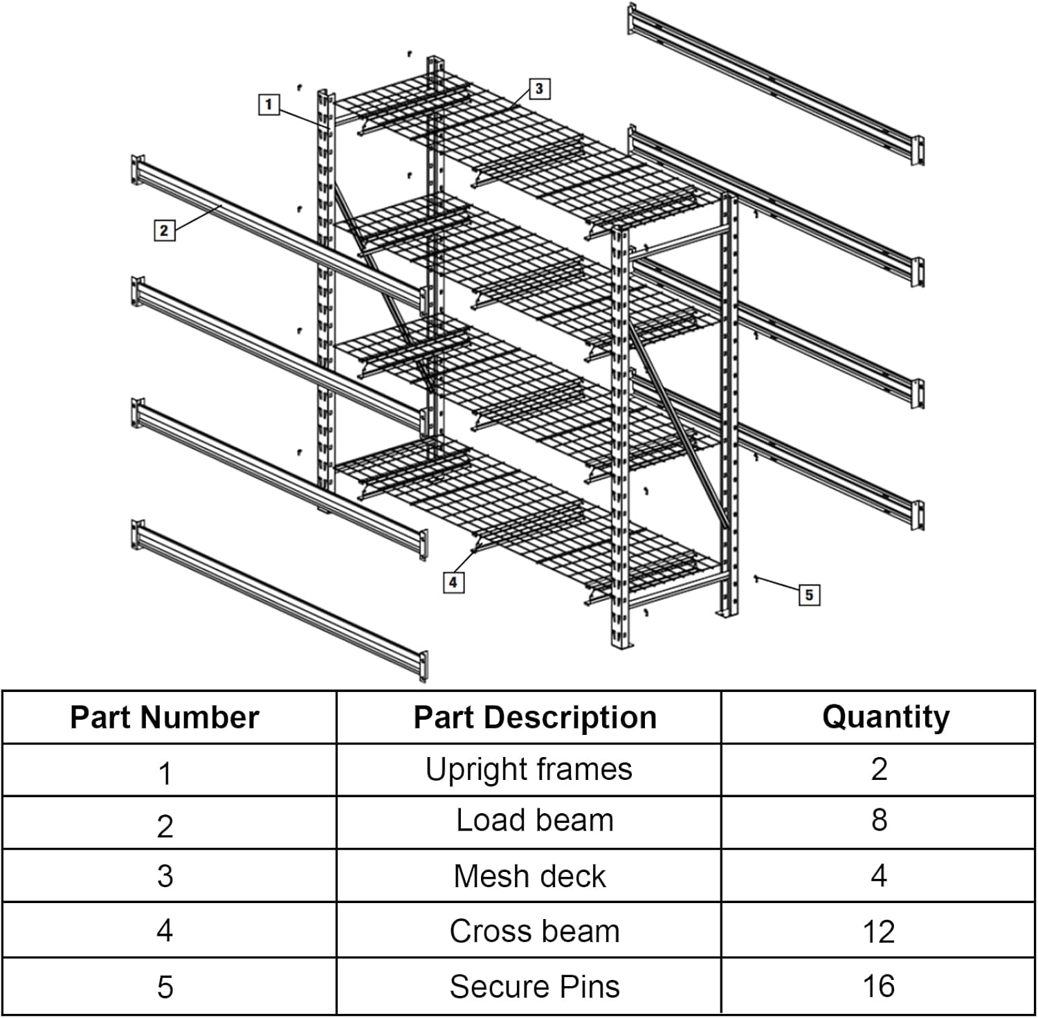AAIN 8000 LBS Heavy Duty Shelving, 77 in Ultra Wide Metal Garage Shelving Unit, 4 Tier Industrial Adjustable Shelf for Warehouse, Garage, Workshop, and Commercial Use