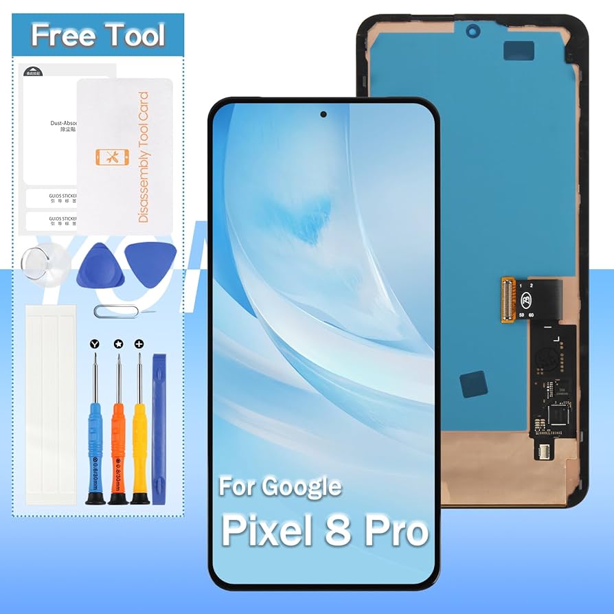 Pixel 8Pro/4a/8 ディスプレイ Google Pixel 8 Pro, LCD,gkws6,g9bqd,gc3ve,g1mnw,新品用の