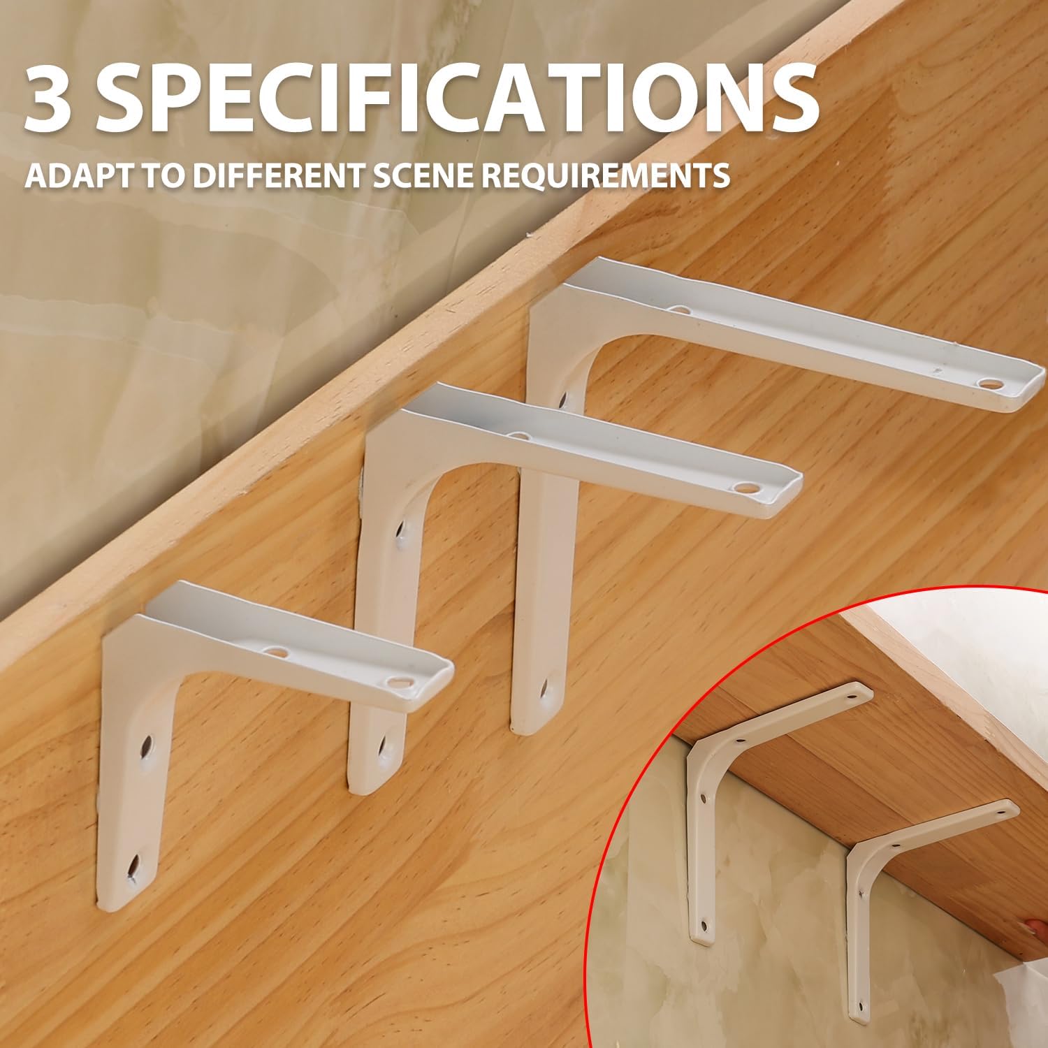 2 PCS Right Angle Triangular Steel Bracket Home Kitchen Shelf Metal Fixed Bracket Hardware Supports Brace Large Size 12.5*12.5*2cm