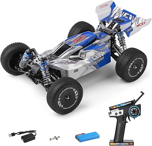 Miniatura 11 de GoolRC WLtoys 144011 - Autos RC para adultos, auto de control remoto a escala 1:14, 4WD 65 KM/H, auto de carreras RC de alta velocidad, 2.4 GHz