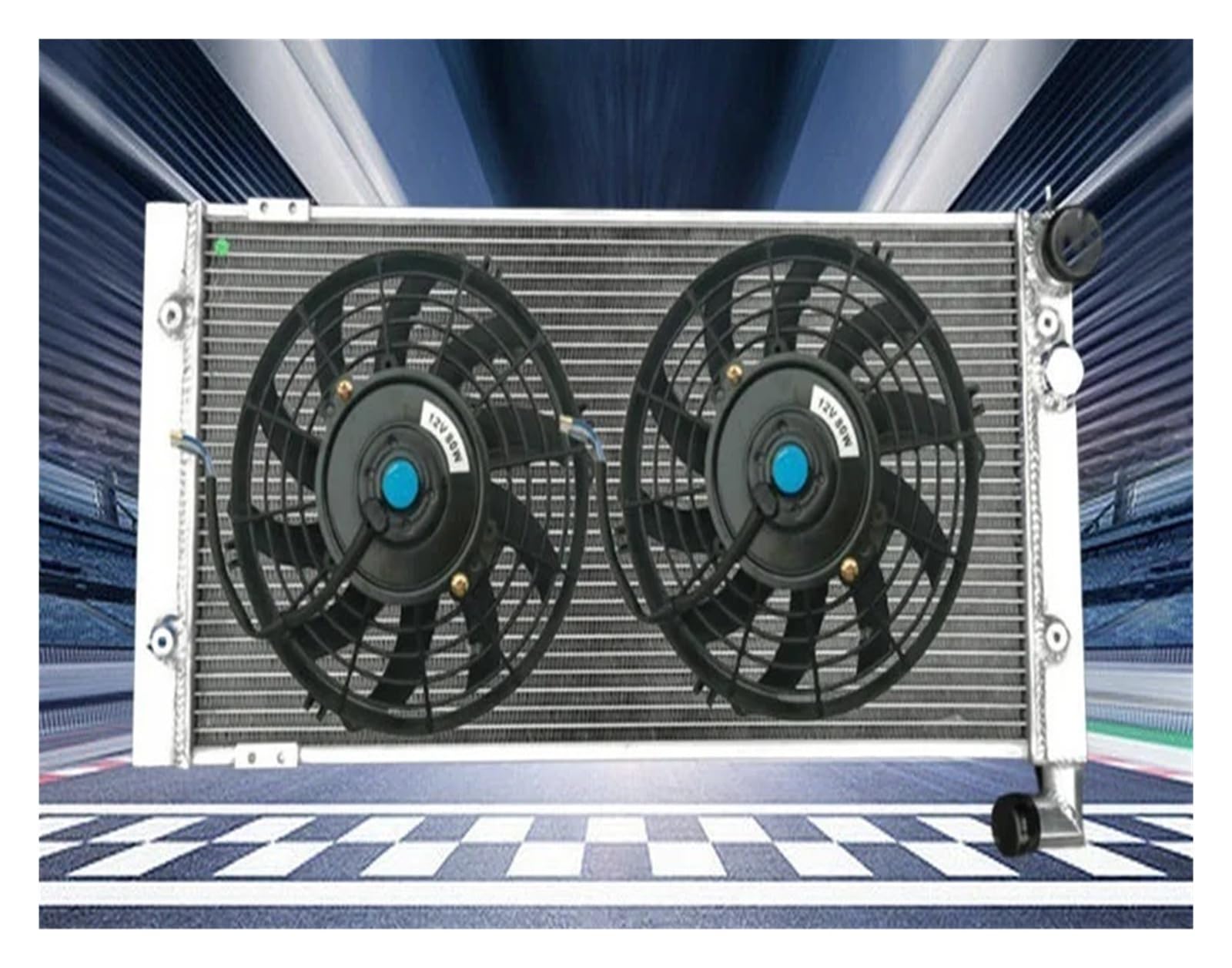 Pasuje Do Golfa 2 Corrado VR6 Turbo 1991-1995 Ręczny Grzejnik MTAluminum + Wentylator Intercooler do turbiny samochodowy