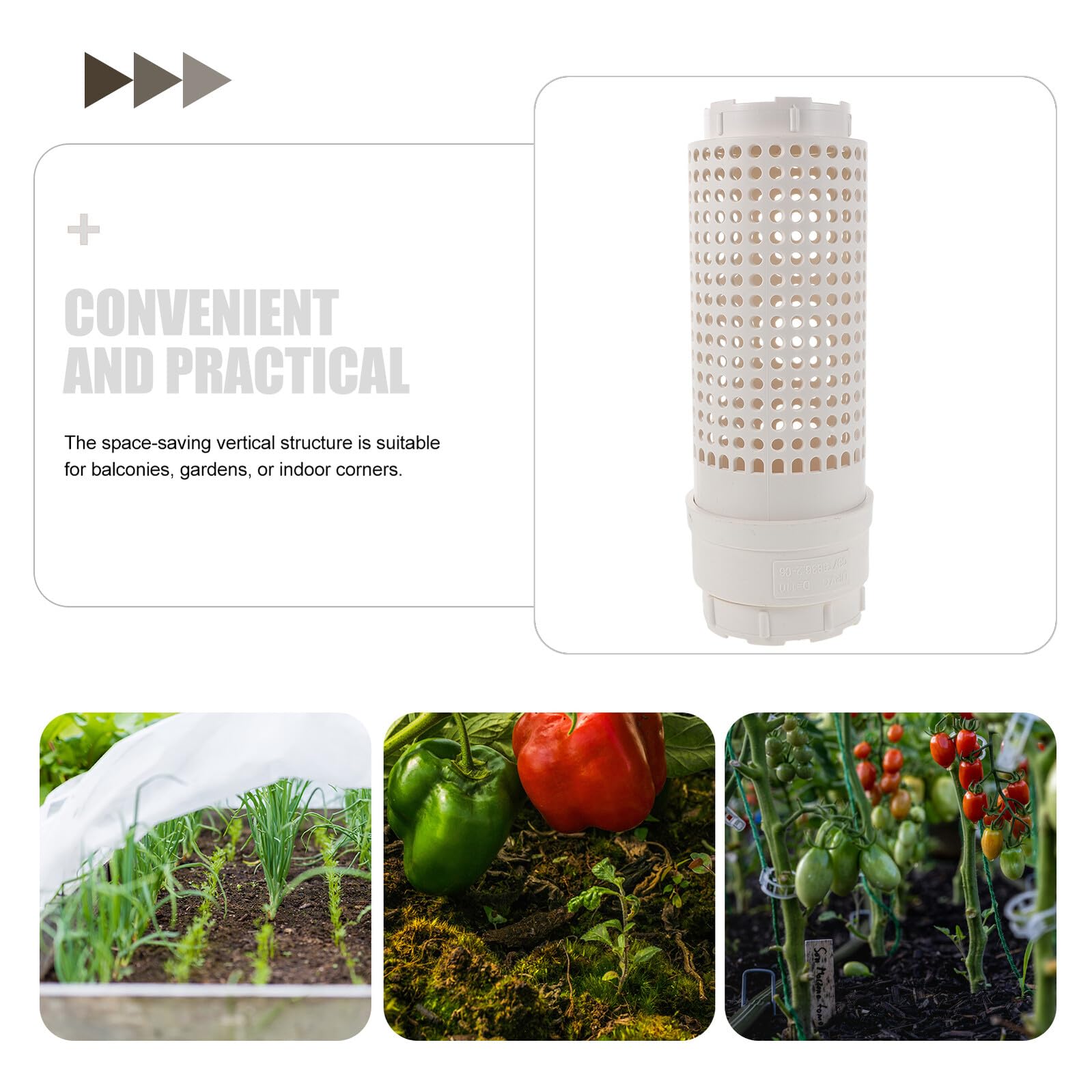 Didiseaon Contenedor de Lombricompostaje Enterrado de Plástico con Tapa Ventilada y Diseño Vertical Compacto para Reciclaje de Residuos Orgánicos y Humus en Jardín o Cocina al Aire Libre
