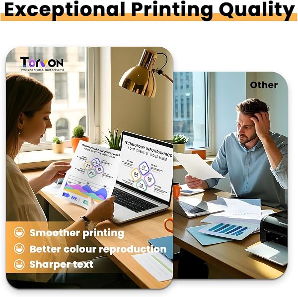 Torvon Lot de 12 Cartouches d'encre Compatible pour Cartouche Multipack pour Epson Expression XP 2200 XP-2205 XP-3200 XP-3205 XP-4200 XP-4205 WF-2910 WF-2930 WF-2935 WF-2950 - 5