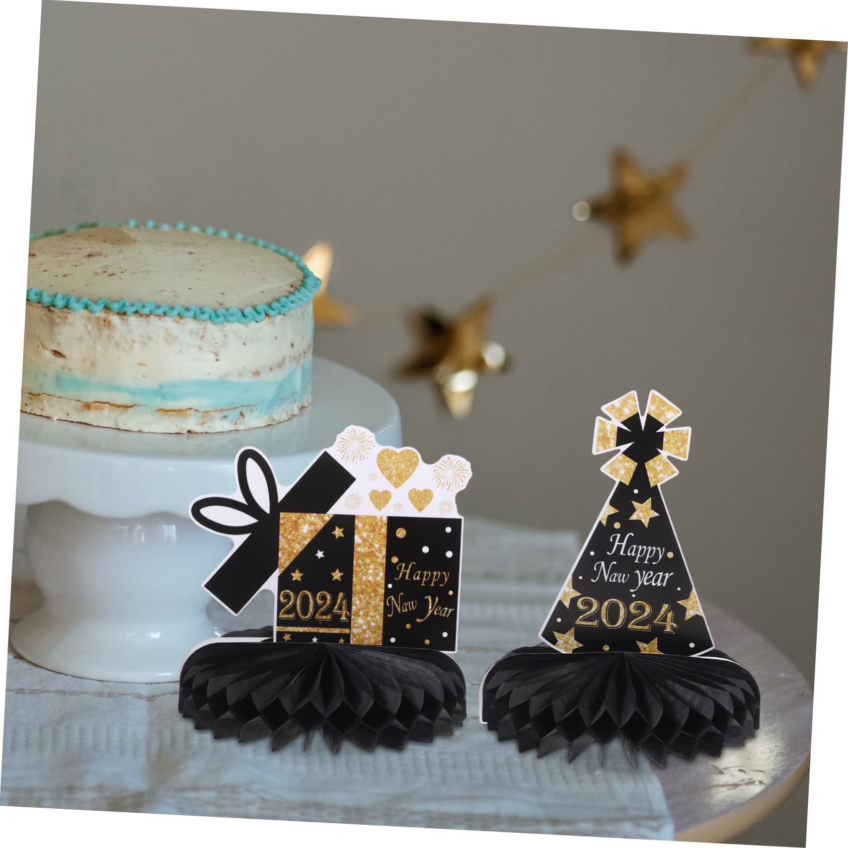 TOPBATHY 40 Pz Ornamenti a Nido d'Ape di Capodanno Ornamento a Nido d'Ape del Festival di Primavera Decorazioni per Feste a Tema di Capodanno Home Decor casa Arredamento mestiere di Carta
