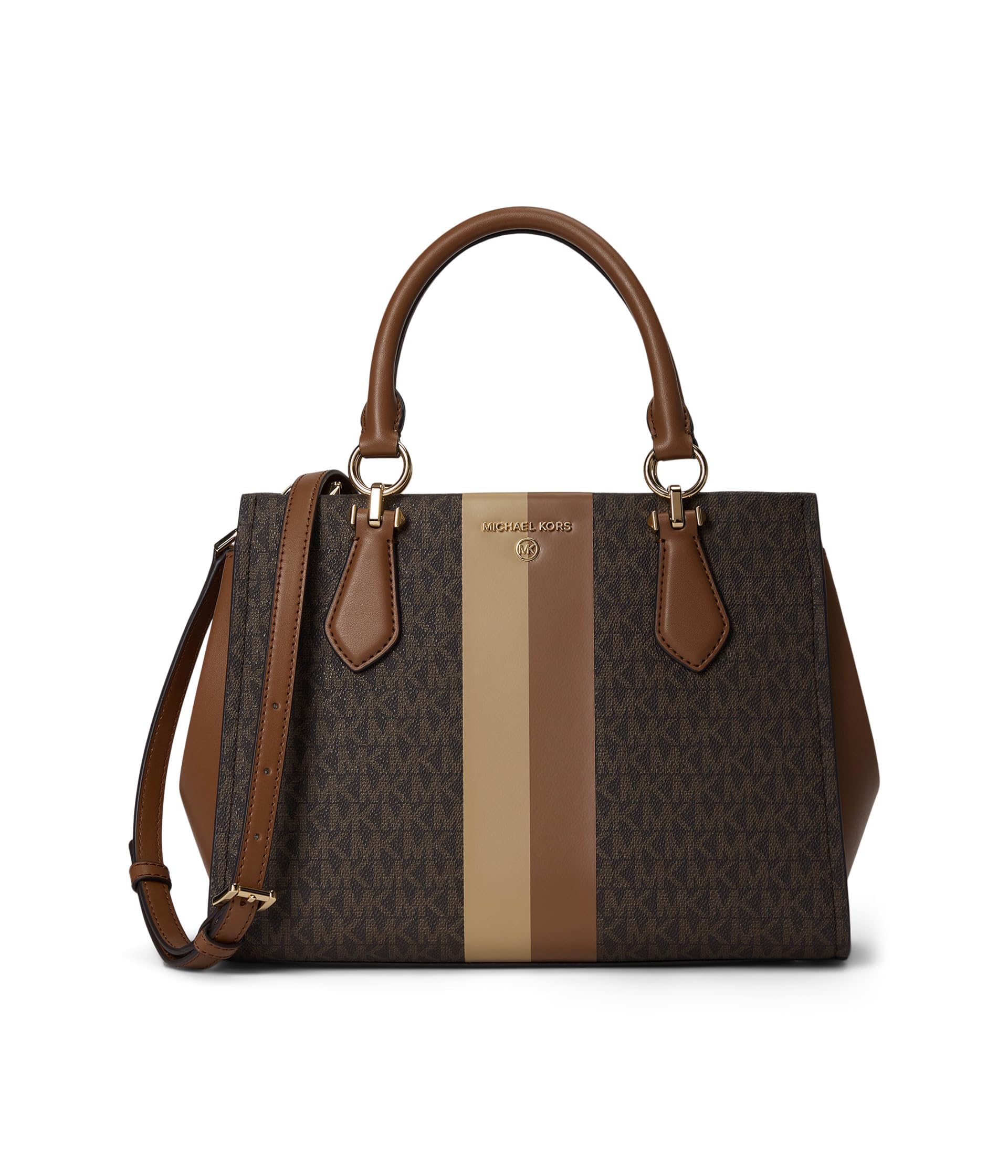 Michael Kors Marilyn Medium Satchel : sac à main élégant en cuir marron - 7