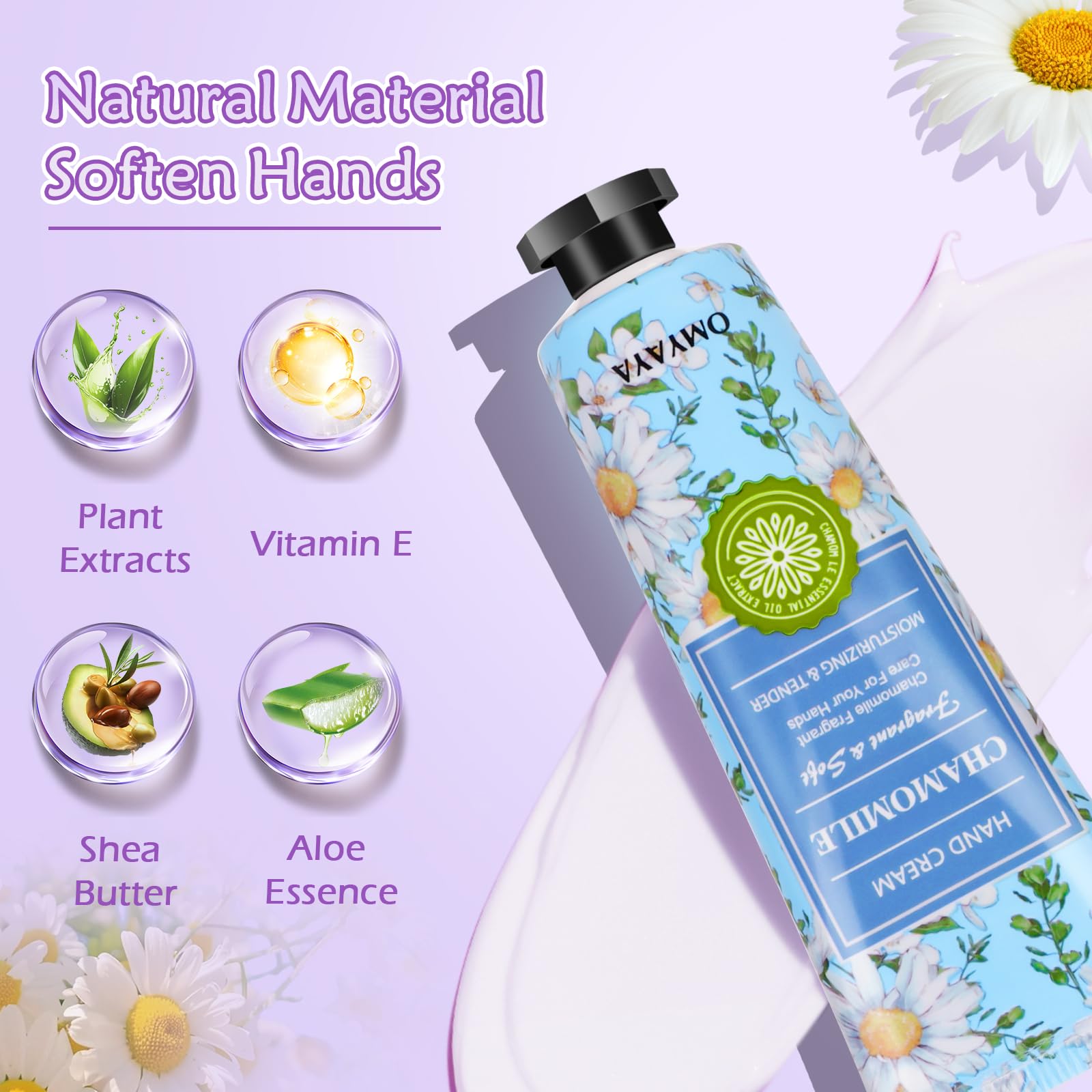 Cremas de Manos Mini, 60 x 30ml mini set de regalo para mujer crema mano perfumada para manos y pies, ideal para manos secas y agrietadas, pequeño regalo para mujer, novia, Navidad, cumpleaños - 4