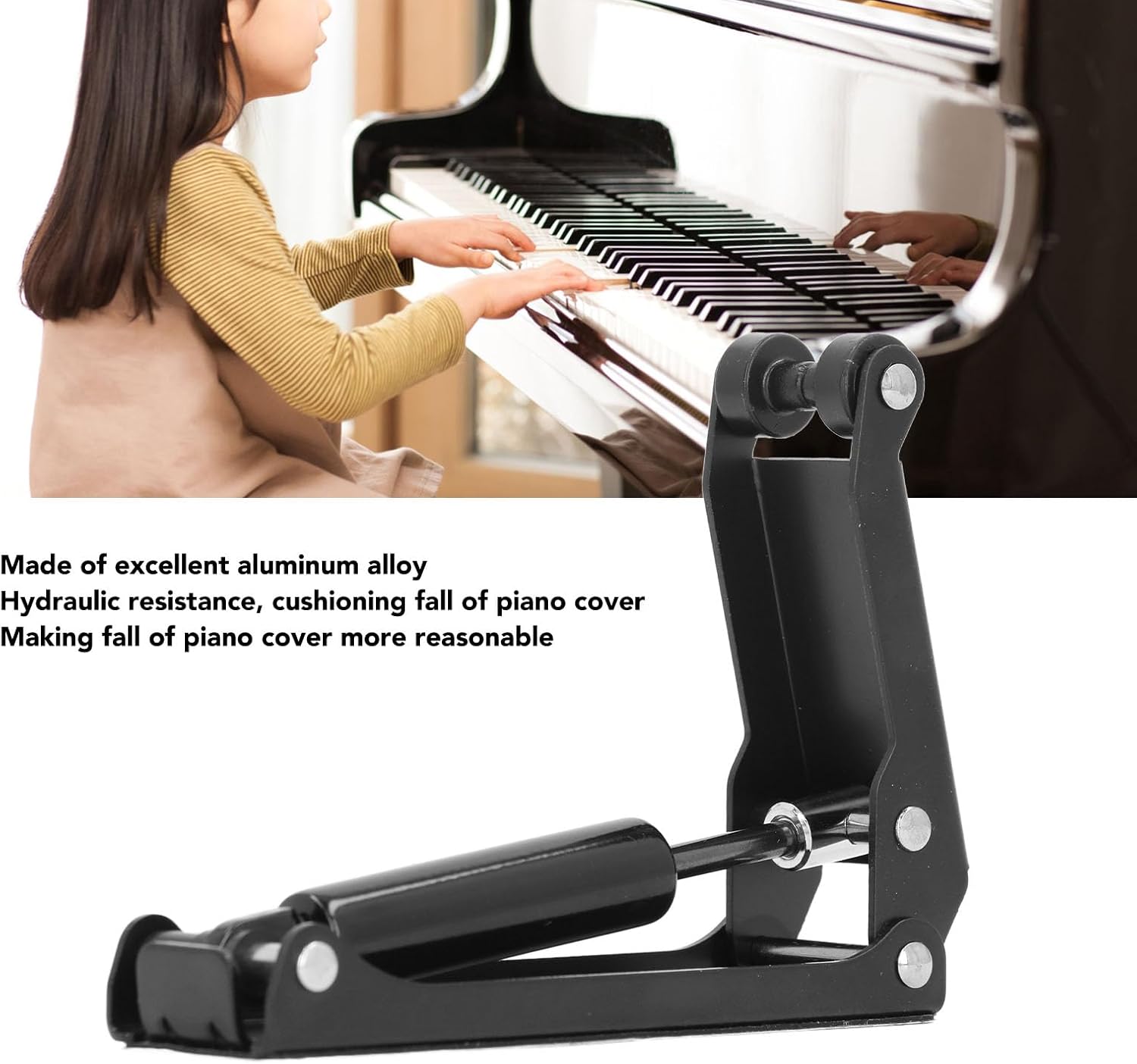 Piano Fallboard Decelerator Slow Closing Device Hydraulic Pressure Retarder Finger Guard Piano Accessory