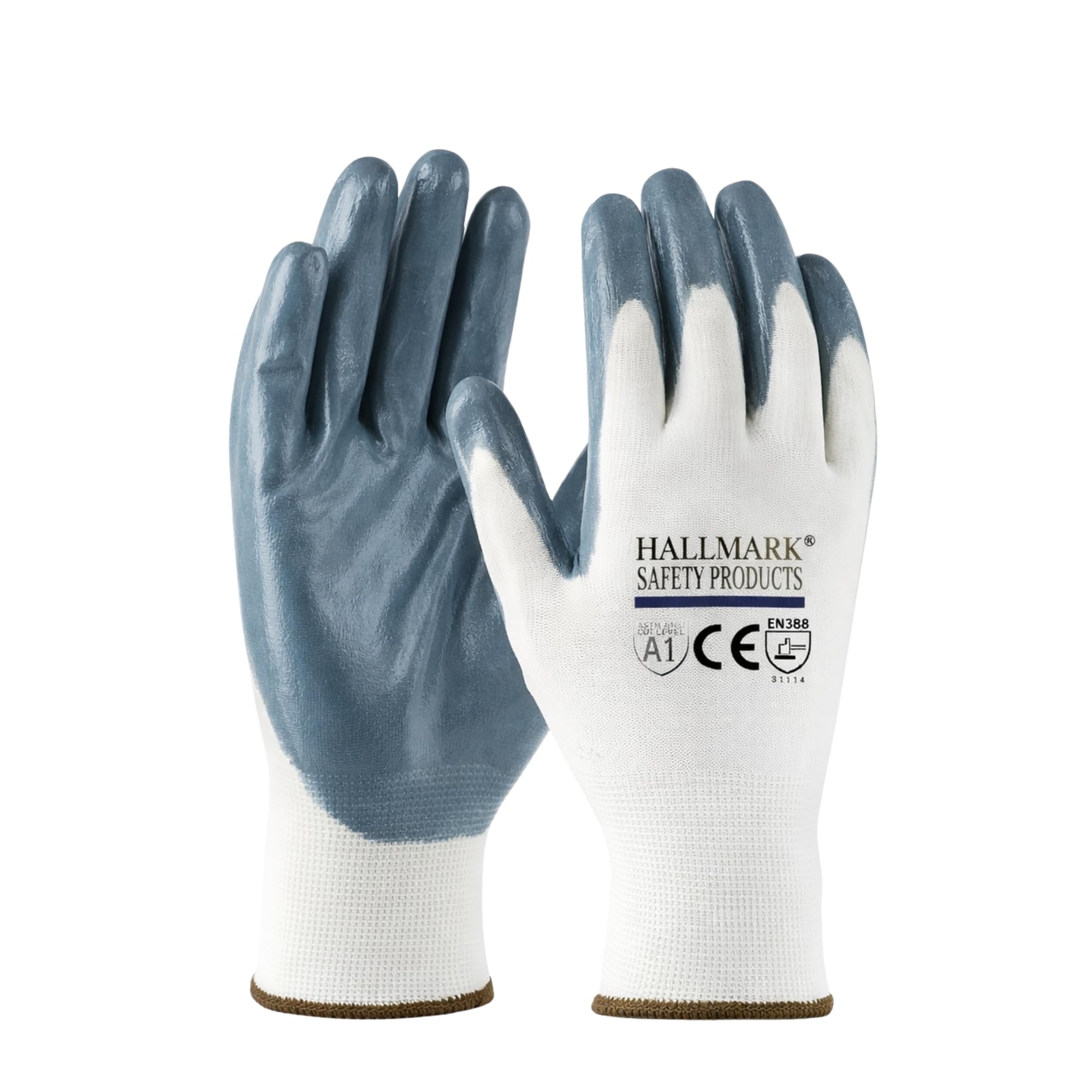 20 pair half dip nitrile wet dry glove set size pack of 40