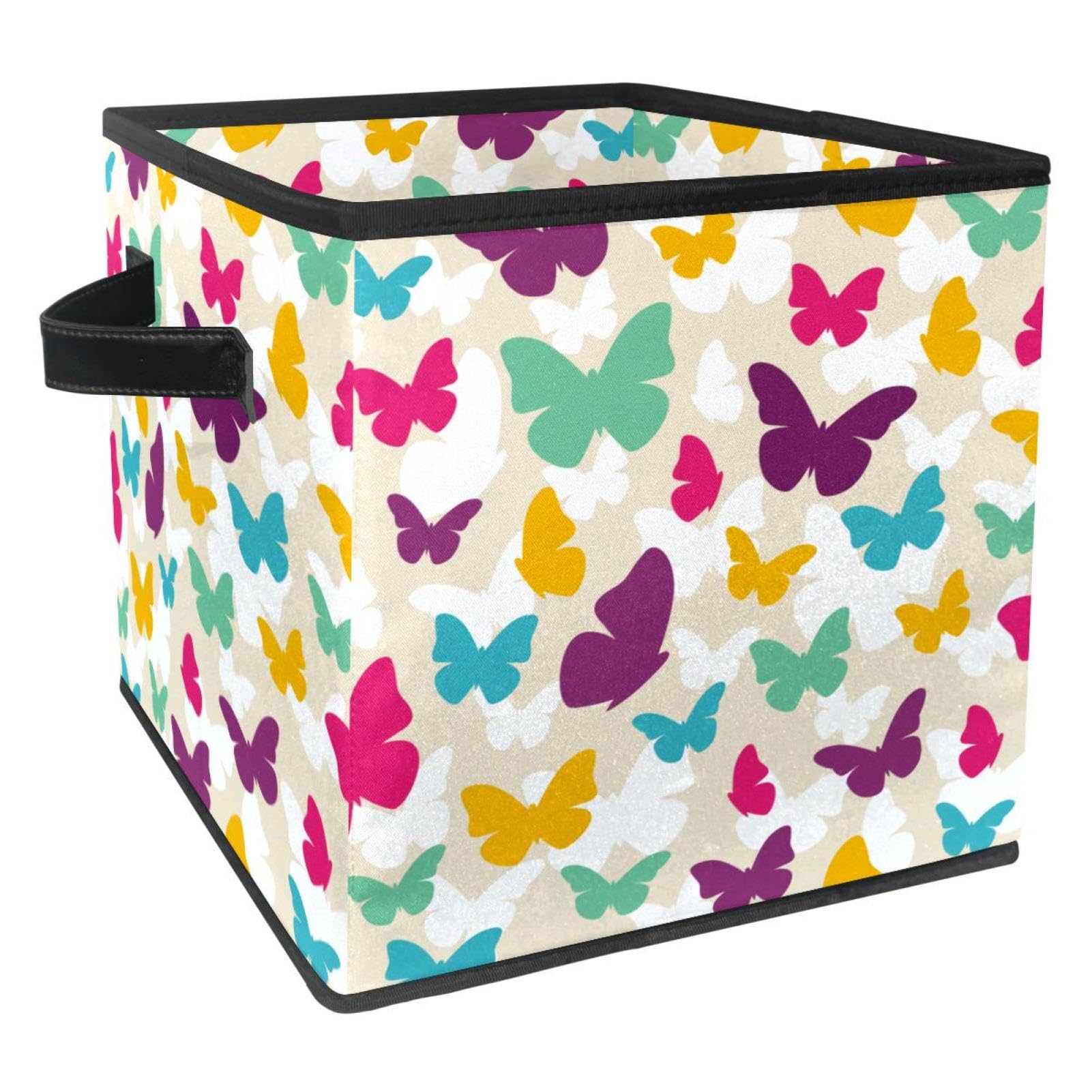 Boîte de rangement pliable motif papillons pour égayer la chambre