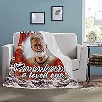 Vista 66 de Custom Memorial Blankets with Photo to Your Loved One's Memory, Memory Lane in Loving Memory Photo Blanket to Remind You of Your Beloved Ones 40x50