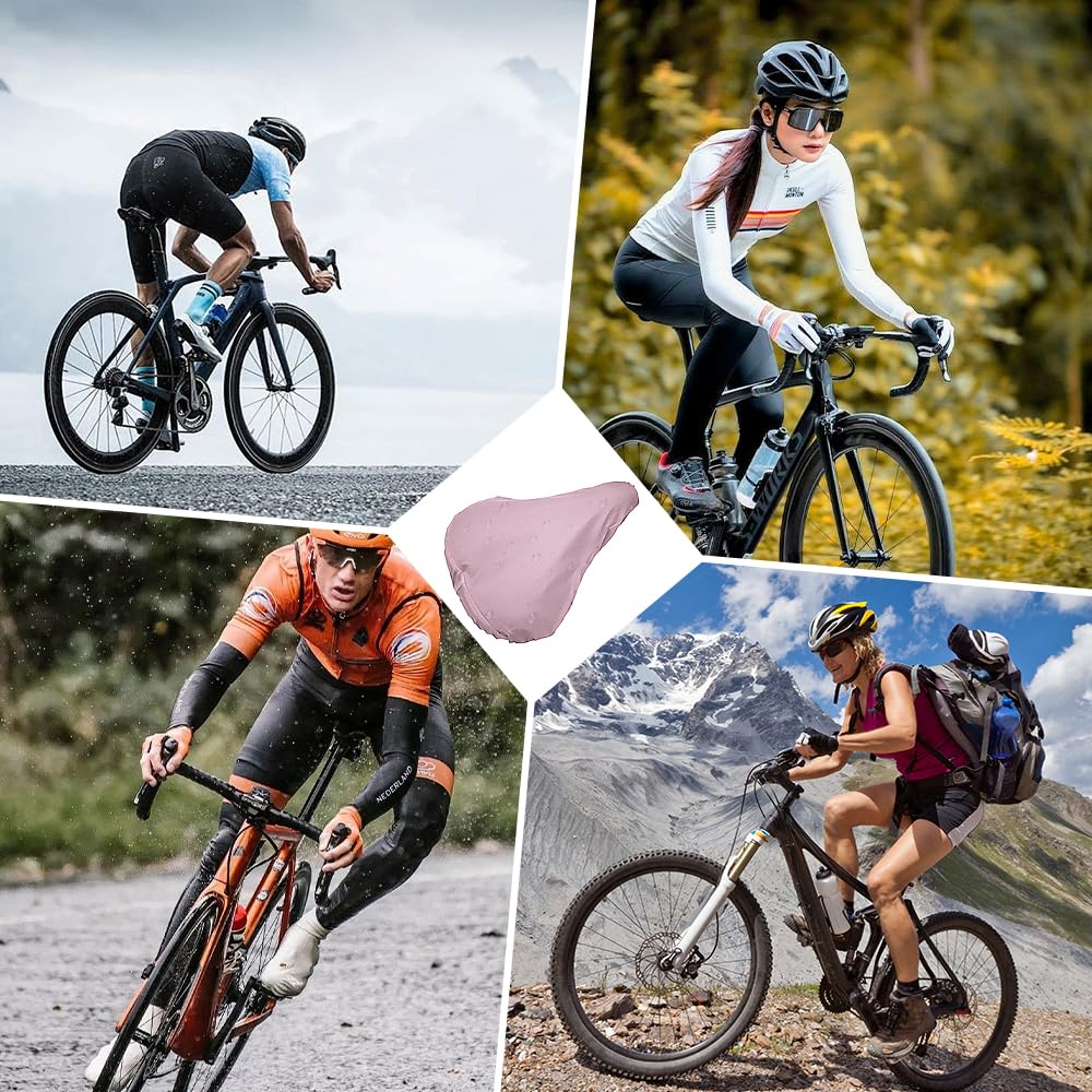 Copri Sella Bici 28x24 cm,Coprisella Bici Impermeabile,Cover per Sella Bici,Antipioggia Copri Sellini per Bicicletta,Coprisella Bici Idrorepellente, Coprisella in PVC per Qualsiasi Tipo di Bicicletta
