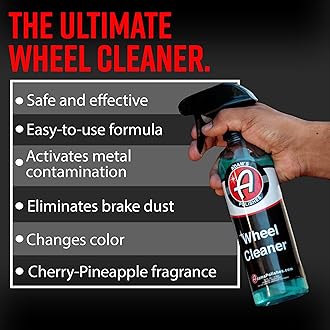 Adam's Polishes Wheel Cleaner 2-Pack - Tough Wheel Cleaning Spray for Car Wash | Rim Cleaner & Brake Dust Remover | Safe On Chrome Clear Coated & Plasti Dipped Wheels | Use w/Wheel Brush