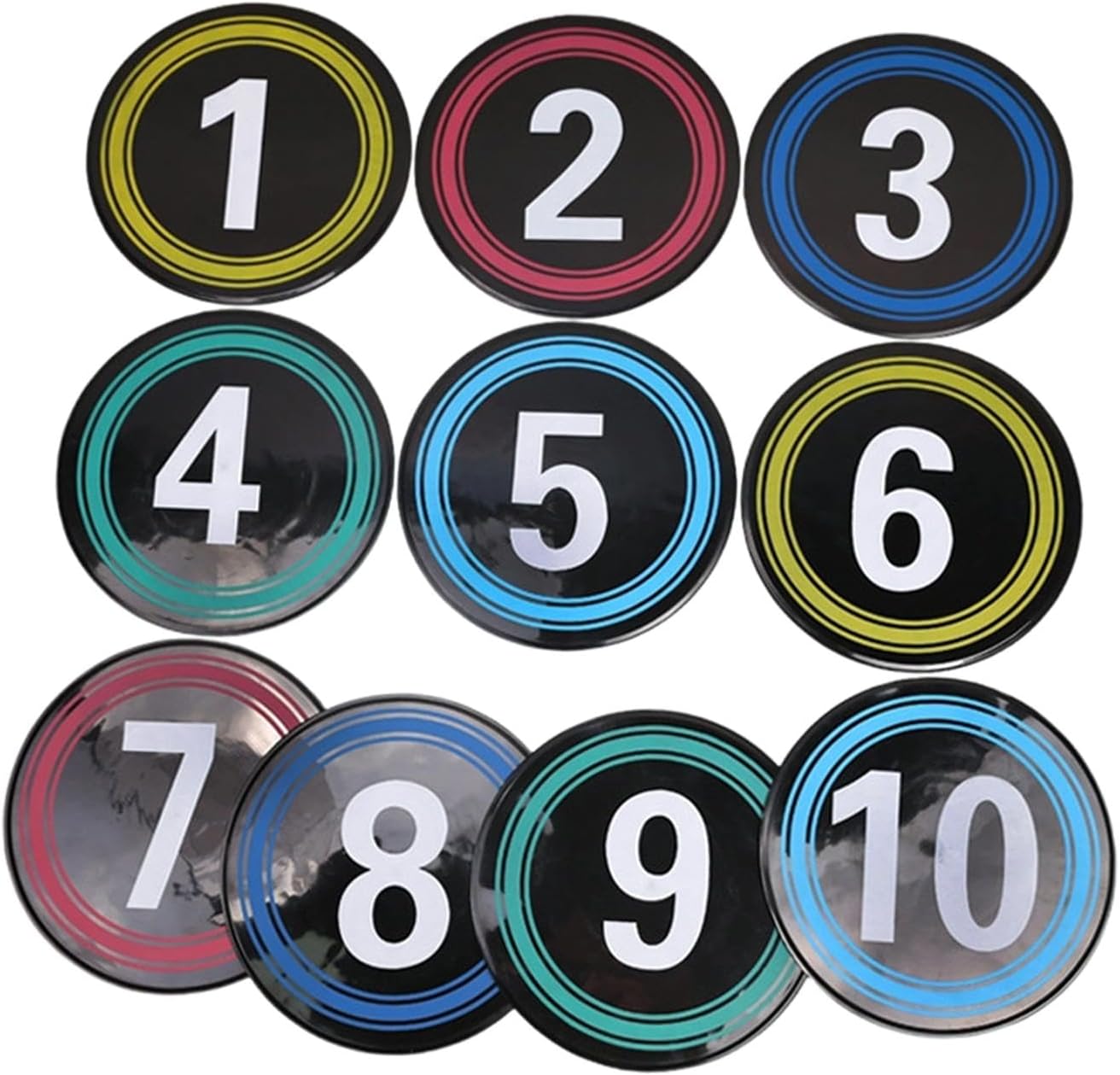 predolo 10Pcs Basketball Spots Markers Floor Spots Markers for Classroom Exercise