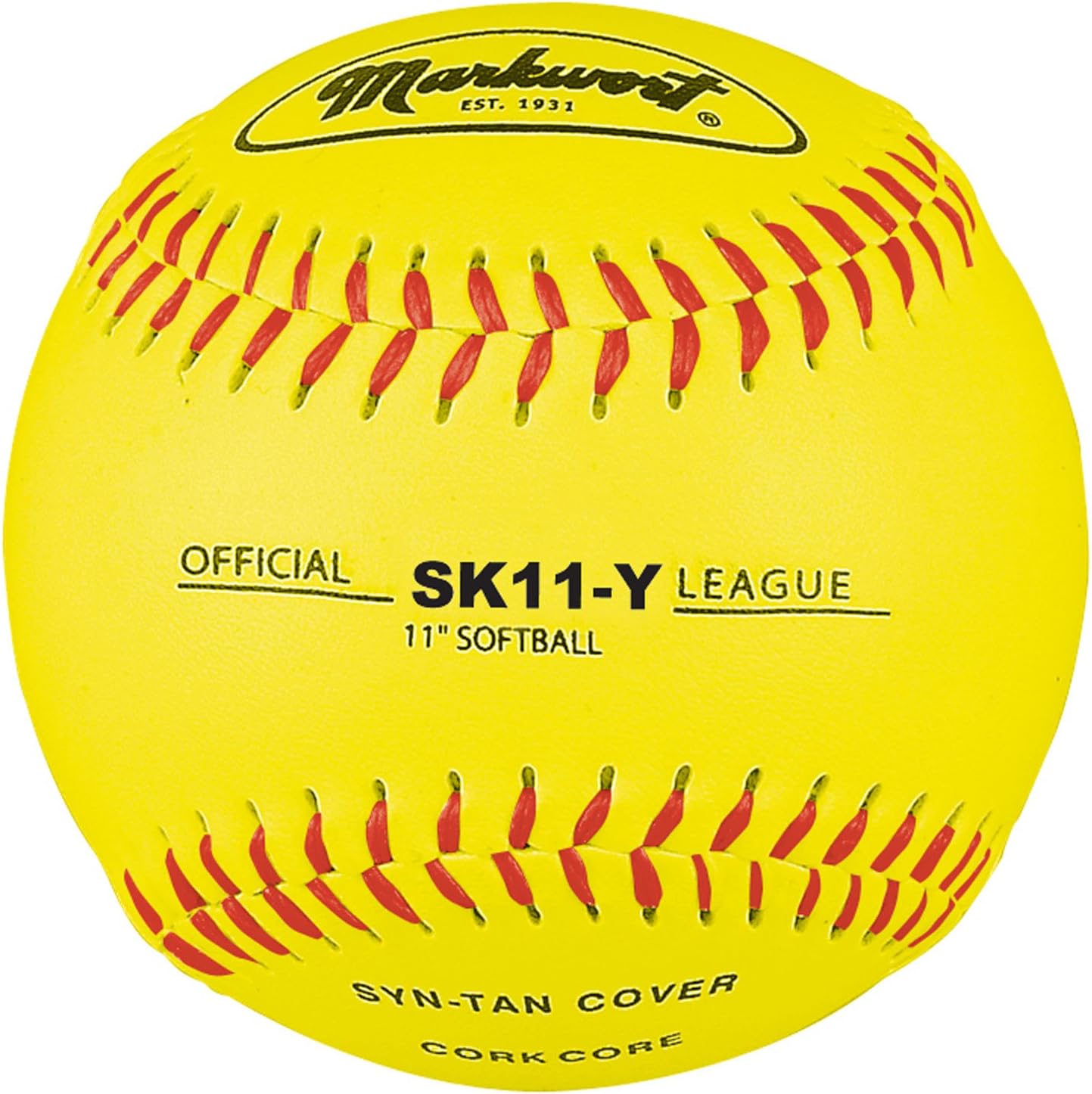Markwort 11-Inch Synthetic Leather Cover Softball (Dozen)
