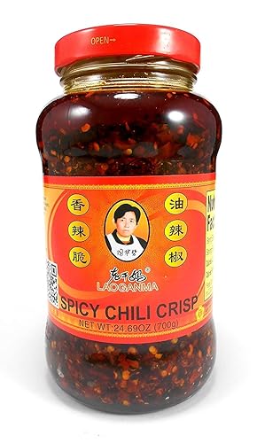 Lao Gan Ma (Laoganma) - Salsa picante de chile picante familiarestaurante (salsa de aceite de chile) 24.69 onzas líquidas (paquete de 1)