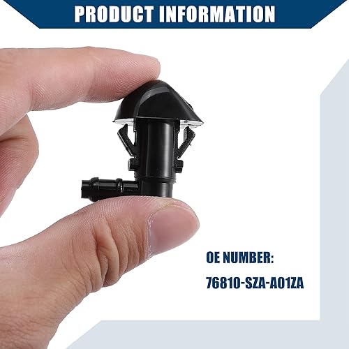 Miniatura 7 de Boquillas del limpiaparabrisas para Honda Pilot 2009-2015, chorro de limpiaparabrisas duradero, 2 piezas, color negro