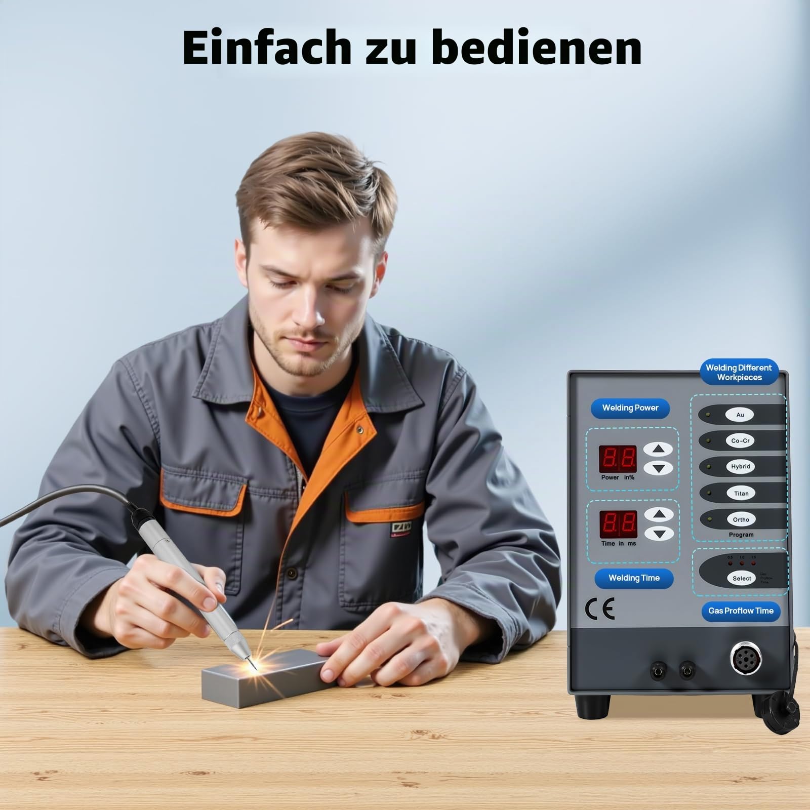 Automatische Punktschweißmaschine, 220V 100W Schmuck Gold Silver Punktschweißgerät Elektrisches Pulse Spot Welder, Puls-Argon-Lichtbogenschweißmaschine für Schmuck-Schweißen