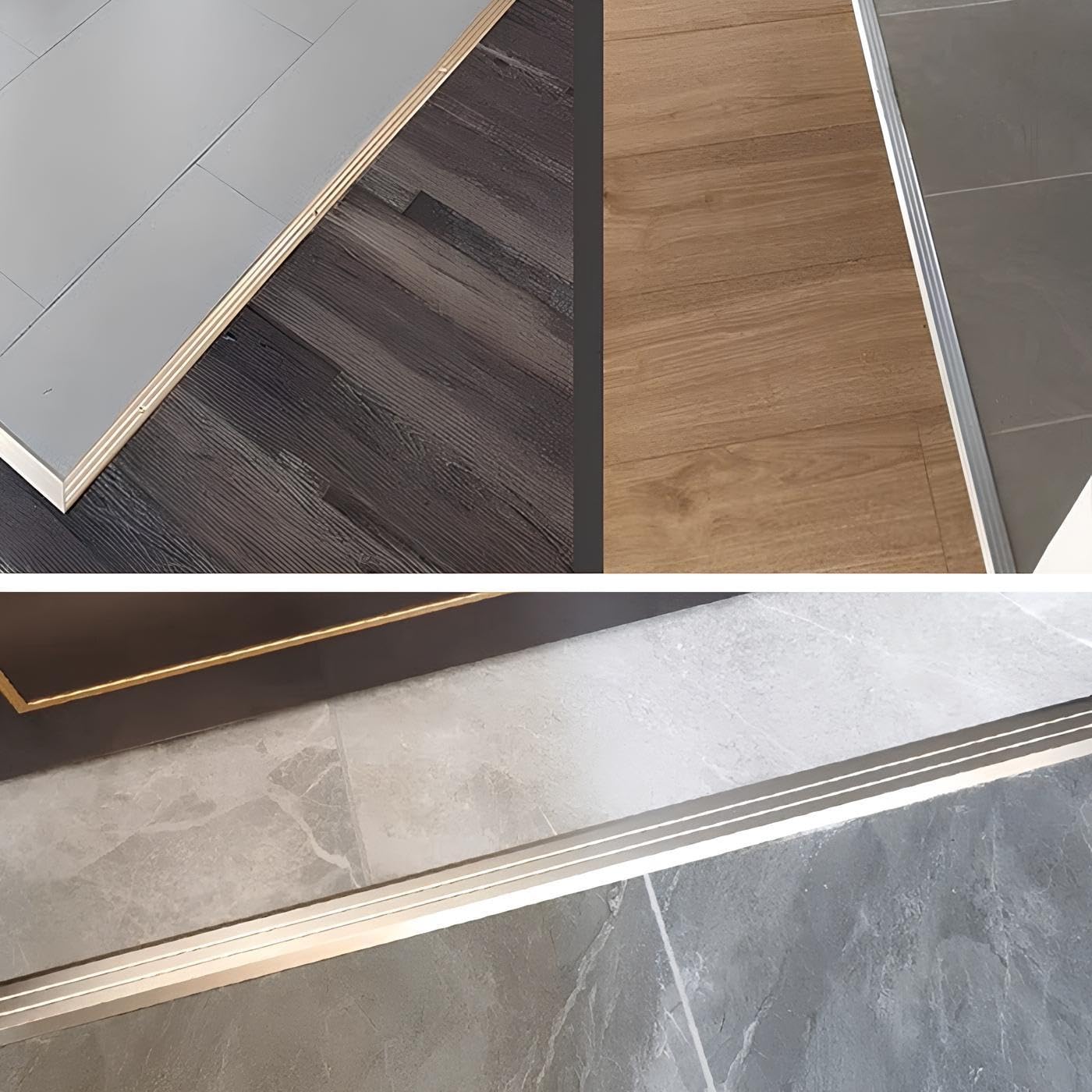 Aluminium Barre De Seuil Adhesive Pour Dénivelé Réducteur De Seuil De Sol