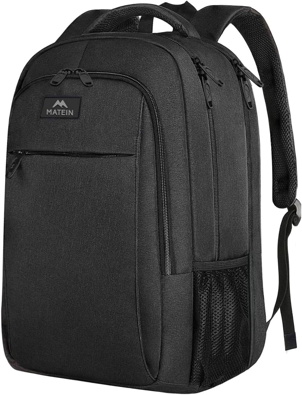 MATEIN Grande Zaino per PC 18.4 Pollici, Multitasche Zaini per Laptop, Antifurto Zaino da Viaggio per Donna Uomo, Impermeabilie Zaini Casual per Notebook, Lavoro, Regalo, Nero