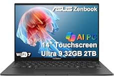 ASUS Zenbook 14 AI PC Touchscreen Laptop&comma; Intel Ultra 9 285H&comma; 32GB DDR5&comma; 2TB SSD&comma; 14" FHD&plus; OLED&comma; 16-Core &lpar;> i9-13900H&rpar;&comma; Backlit&comma; 2x Thunderbolt 4&comma; Wi-Fi 7&comma; 18-Hr Battery&comma; IR Webcam&comma; Win 11 Pro&comma; UX3405