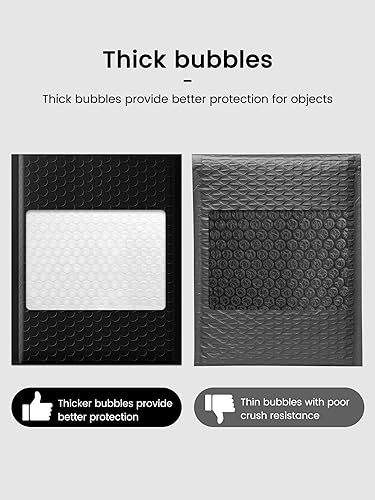 Miniatura 149 de GSSUSA - Sobres acolchados de polietileno de 6” x 10”, sobres de burbujas, bolsas sobres para envíos de pequeños paquetes, bolsa de envío, paquete