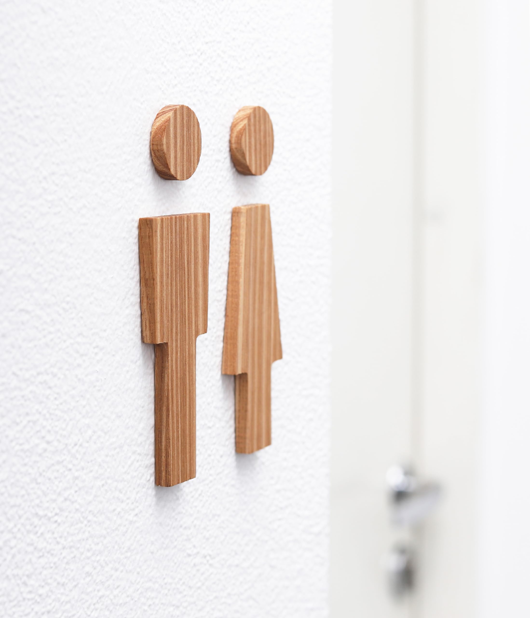 Cartello per WC/bagno, cartello in legno, decorazione per bagno, cartello da parete per WC/opzione dipinta - Italia