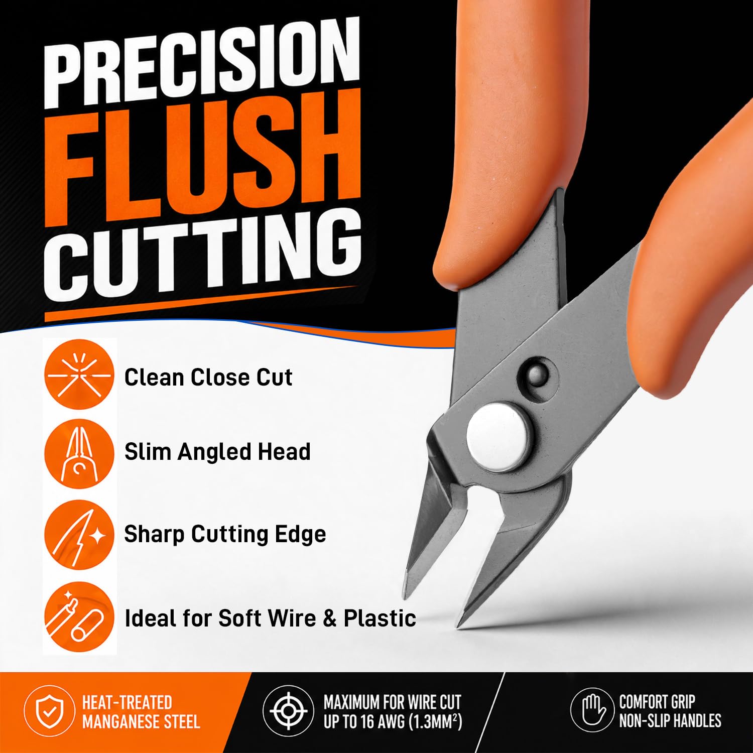 KATA Micro Wire Cutters Pliers: Precision Flush Cutter Tools for