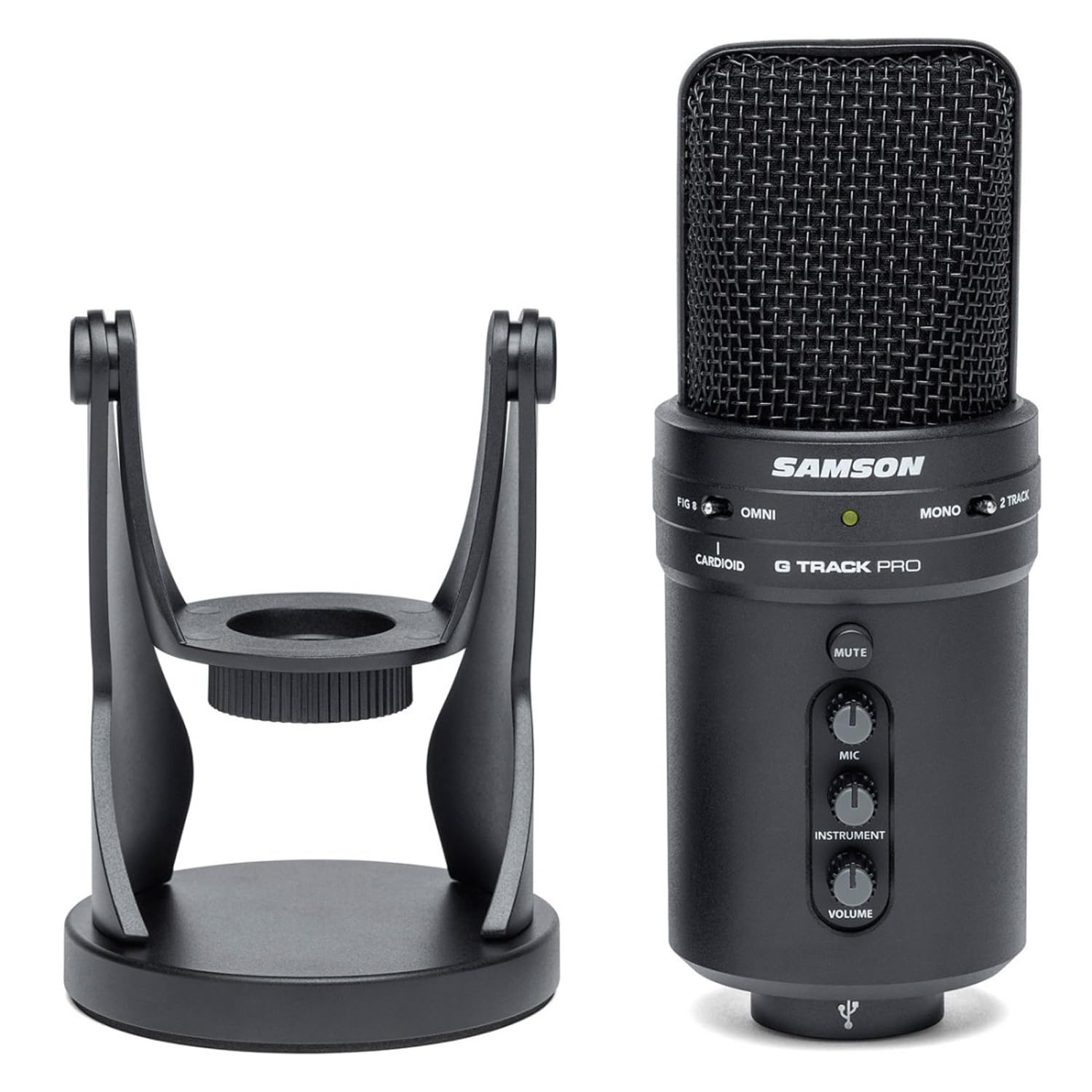 Samson G-Track Pro mikrofon USB z ramieniem mikrofonowym, biały
