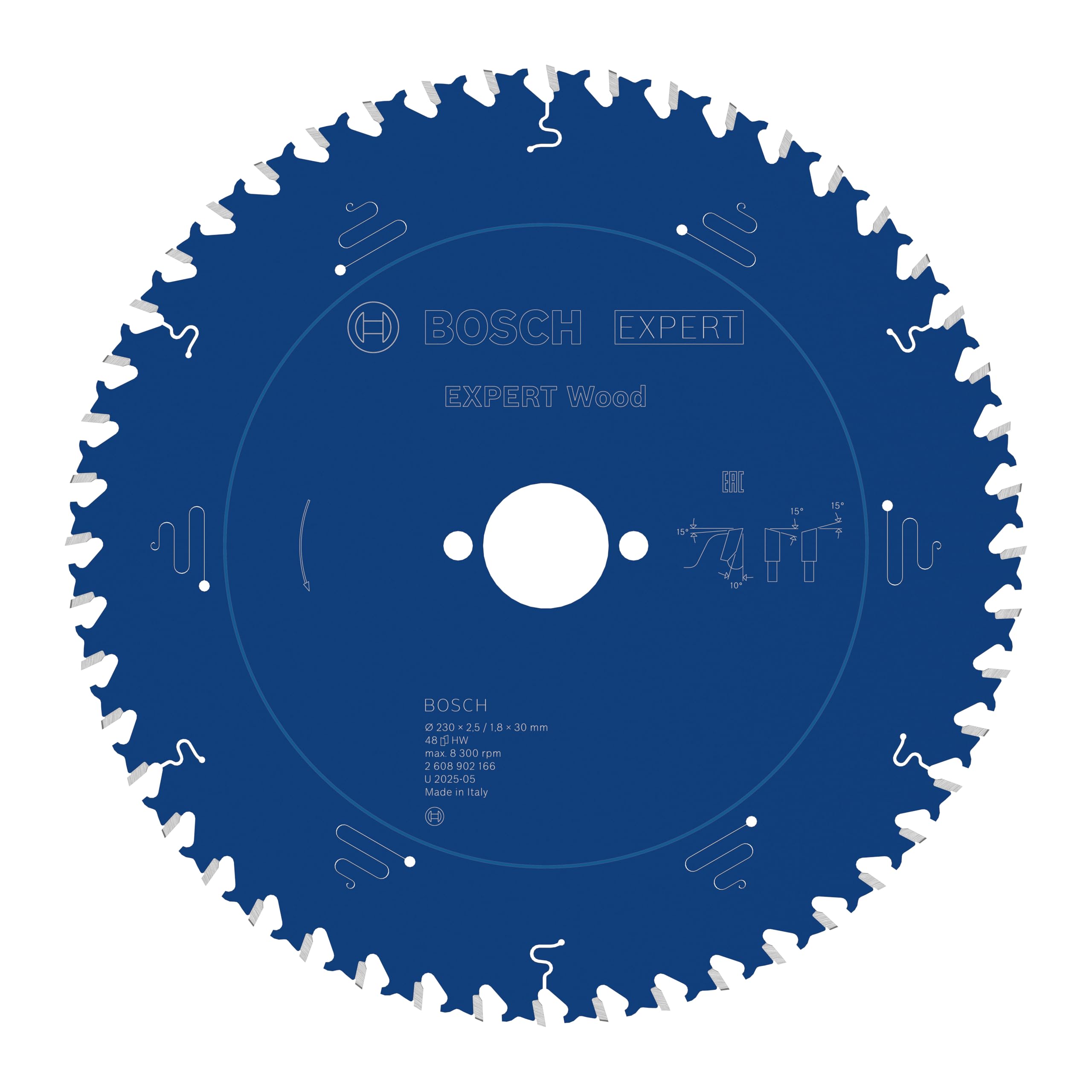 Bosch 1x EXPERT Wood Kreissägeblatt für Handkreissägen (für Weichholz, Hartholz, Ø mm, Professional Zubehör kabelgebundene Handkreissägen)