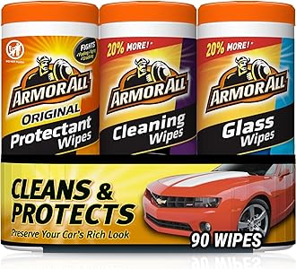Armor All Armor All 18782 Protectant, Glass and Cleaning Wipes, 30 Count Each - 3 Pack Wipes