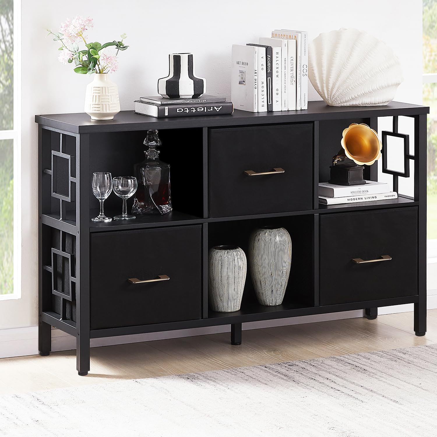 Amazon.com: HOMISSUE 6 Cube Storage Organizer Shelf, Rustic Short