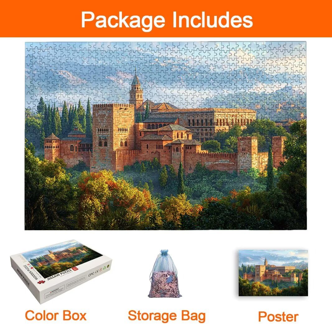 Puzzle Castillo, Puzzle 3000 Piezas, Rompecabezas para Regalo Mujer -8480