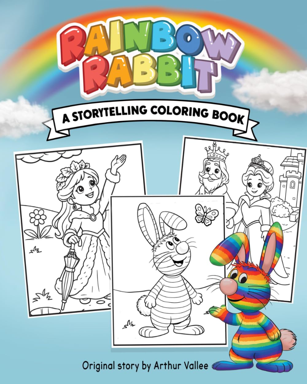 Rainbow Rabbit: A Storytelling Coloring Book